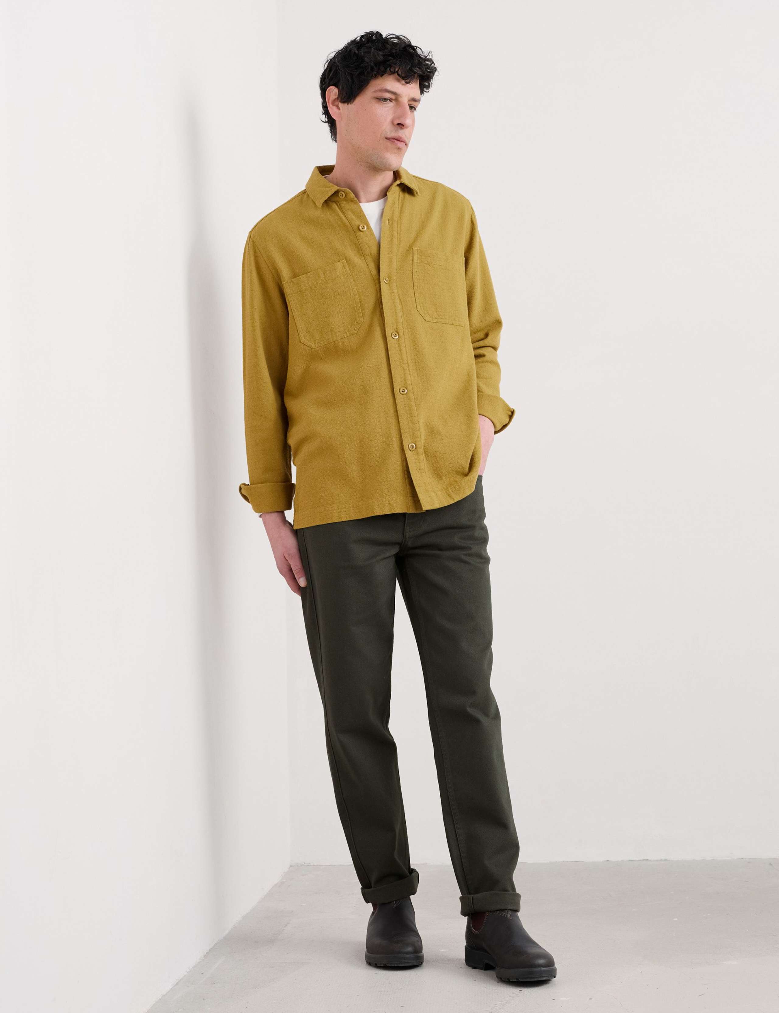 Regular Fit Pure Cotton Lightweight Trousers