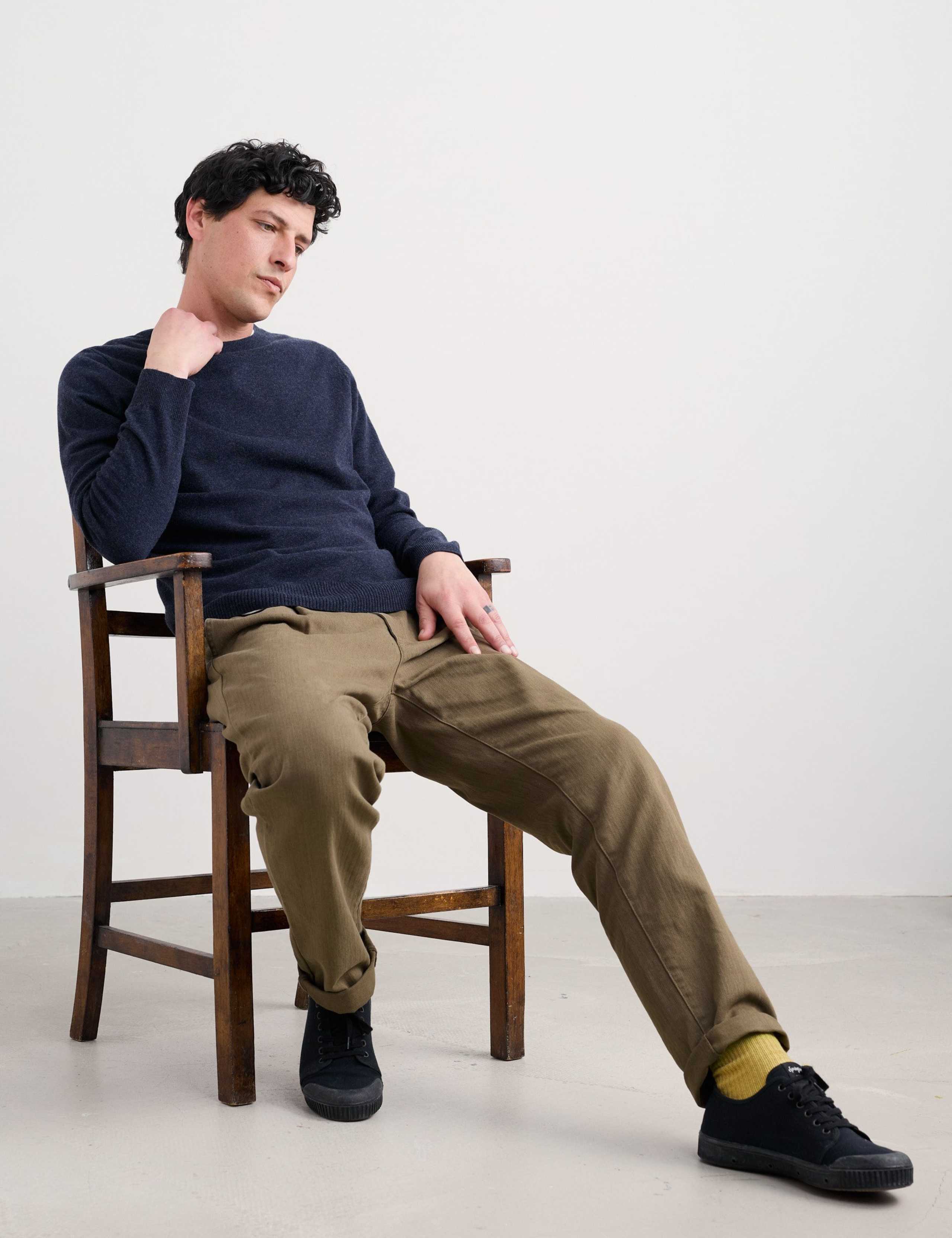 Merino Wool Rich Crew Neck Jumper