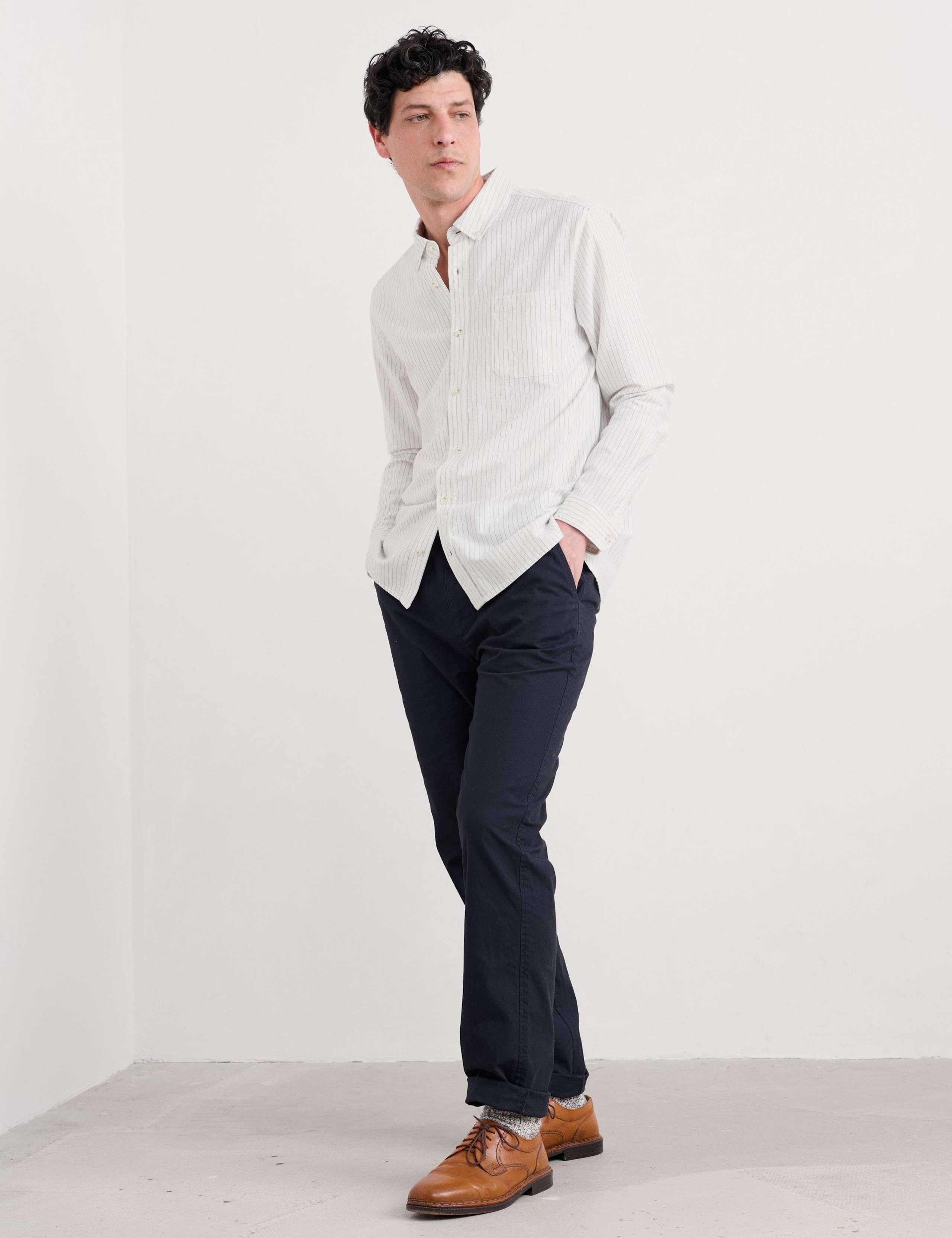 Relaxed Fit Pure Cotton Striped Shirt