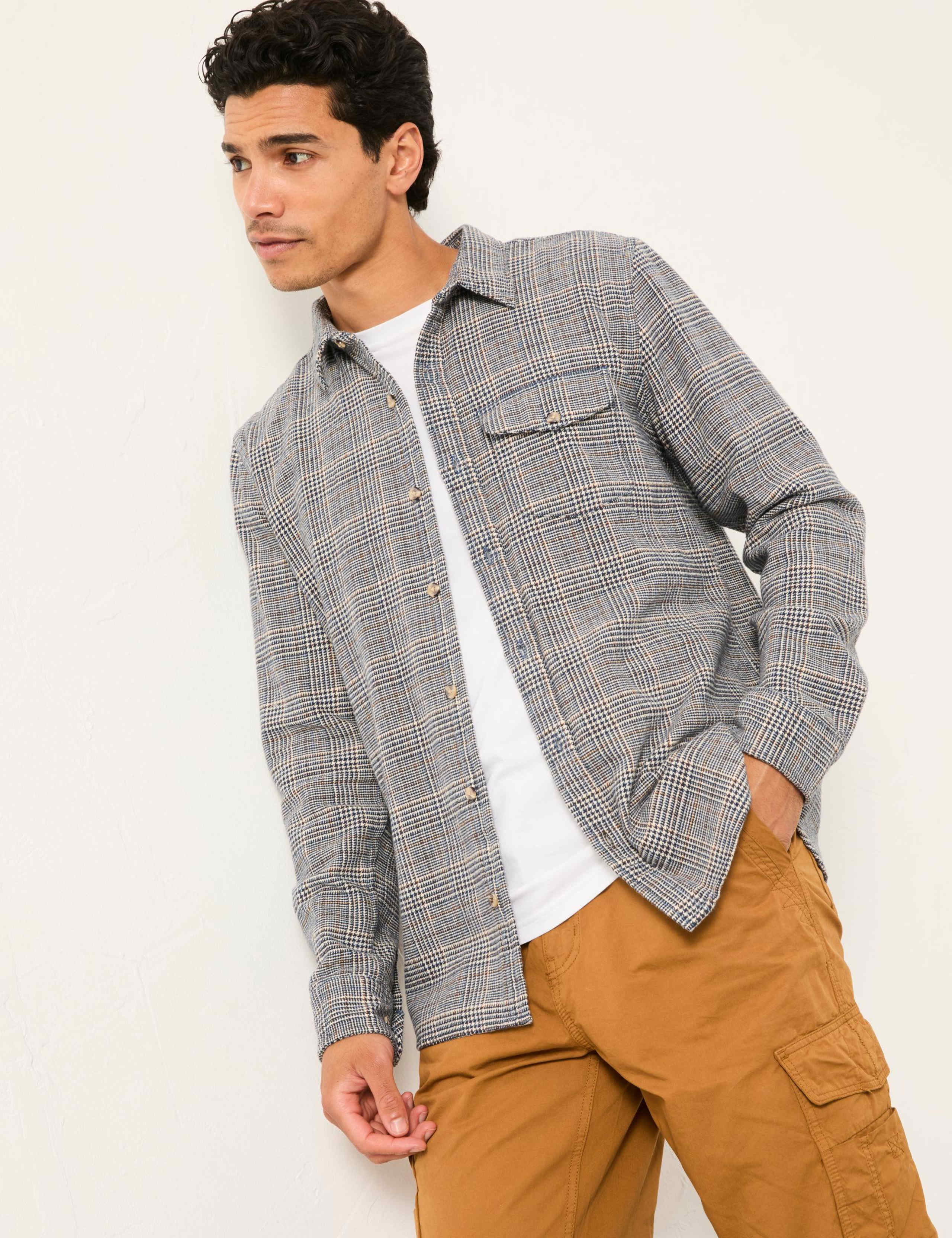 Regular Fit Pure Cotton Checked Shirt