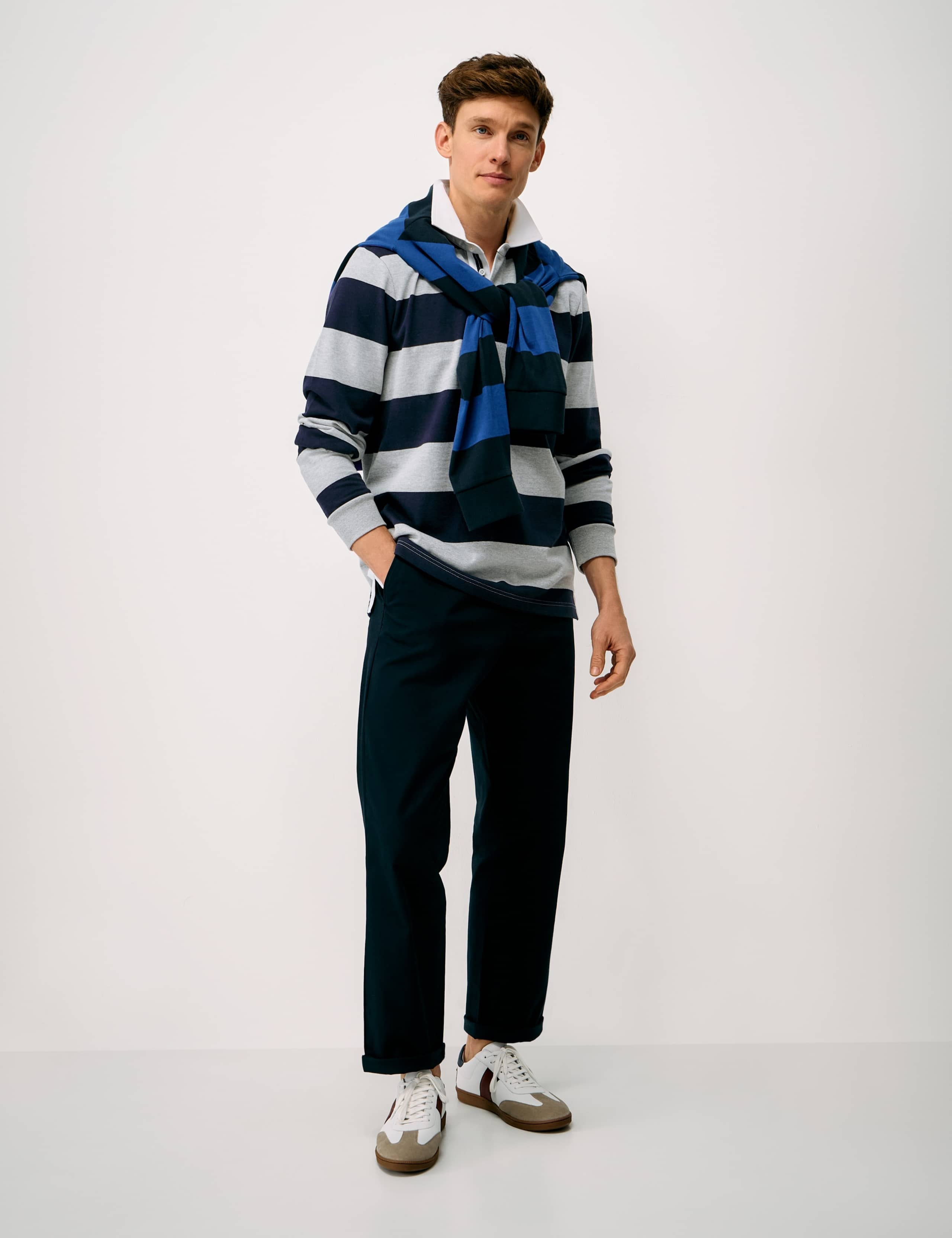 Pure Cotton Heritage Stripe Rugby Shirt