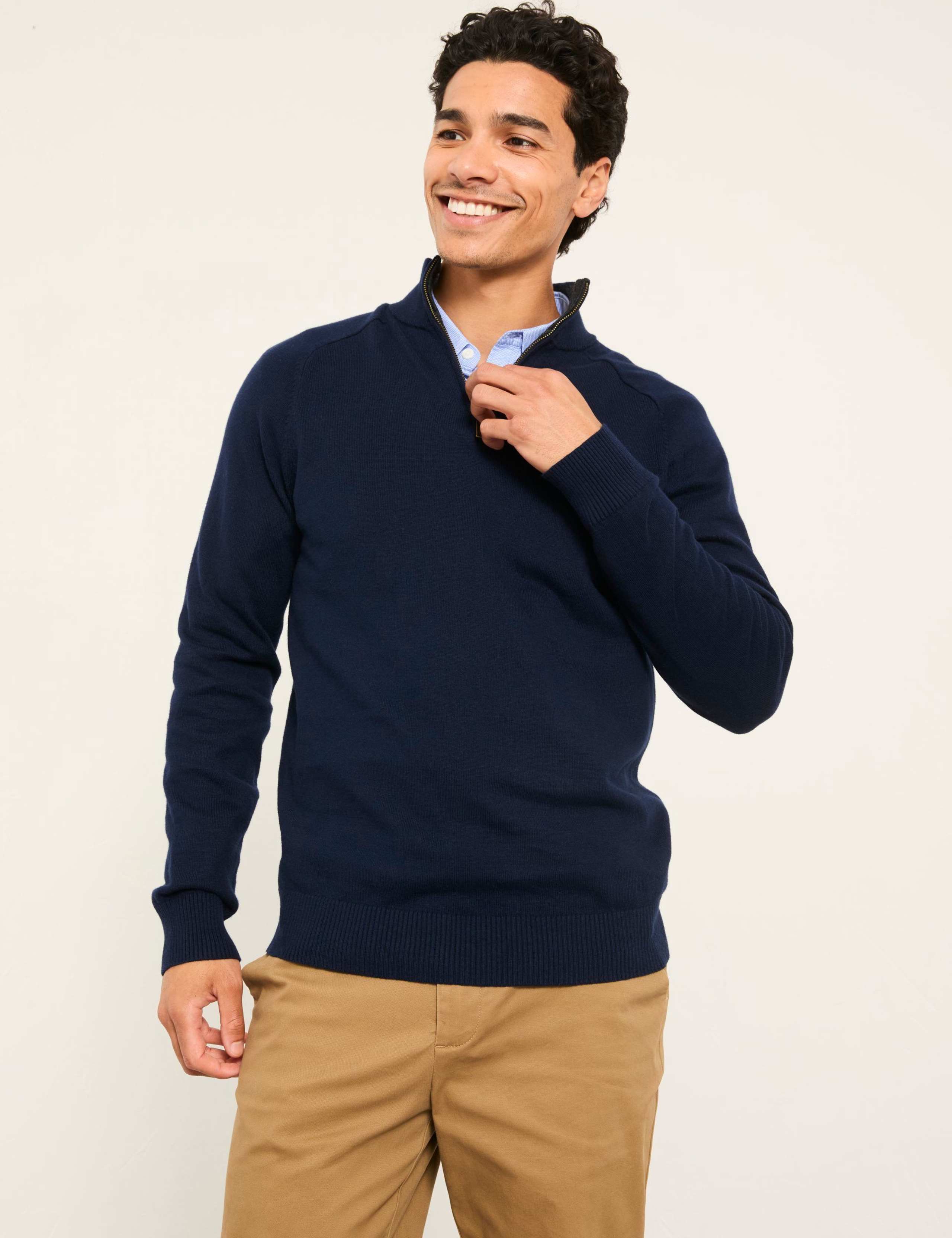 Knitted Half Zip Jumper
