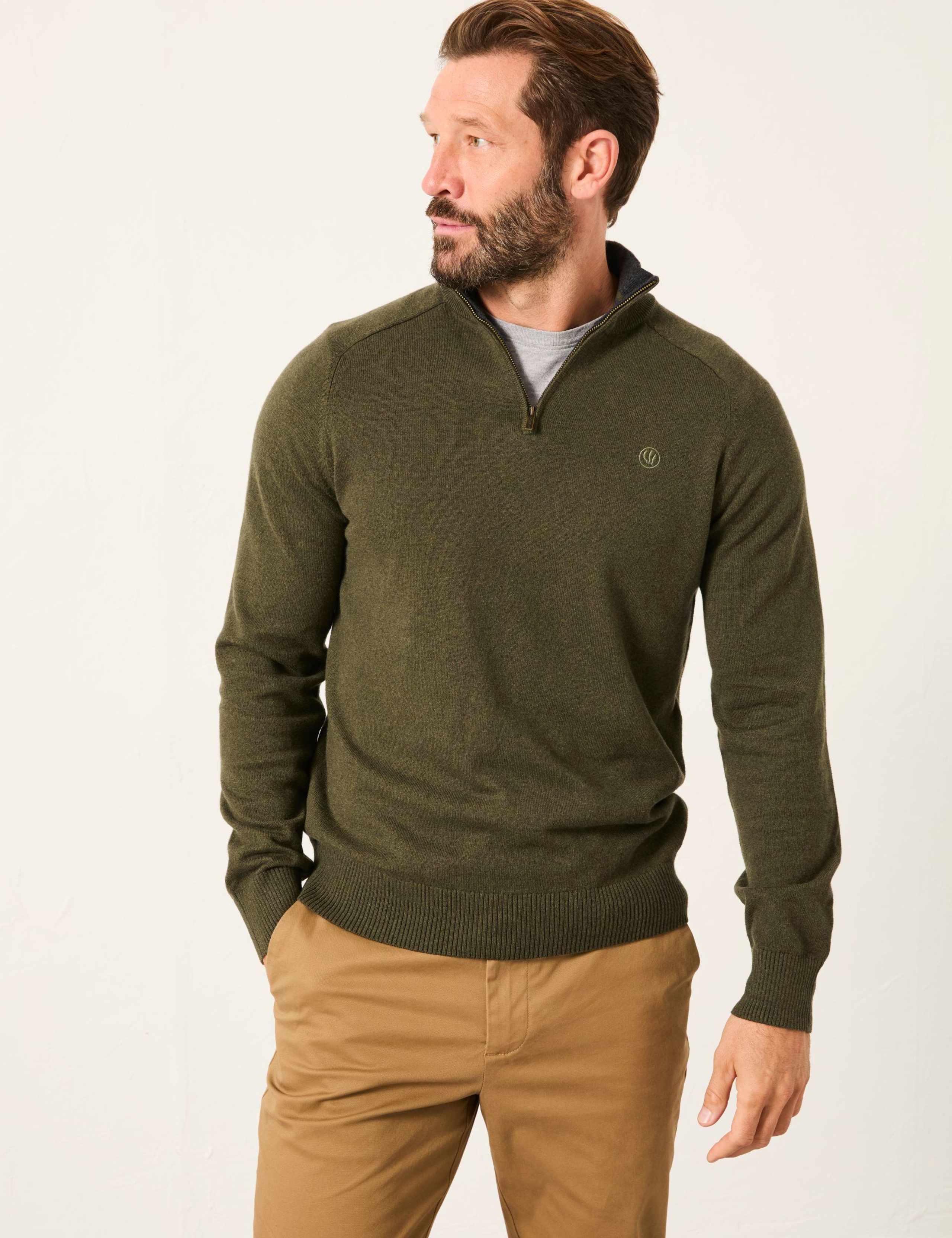 Knitted Half Zip Jumper