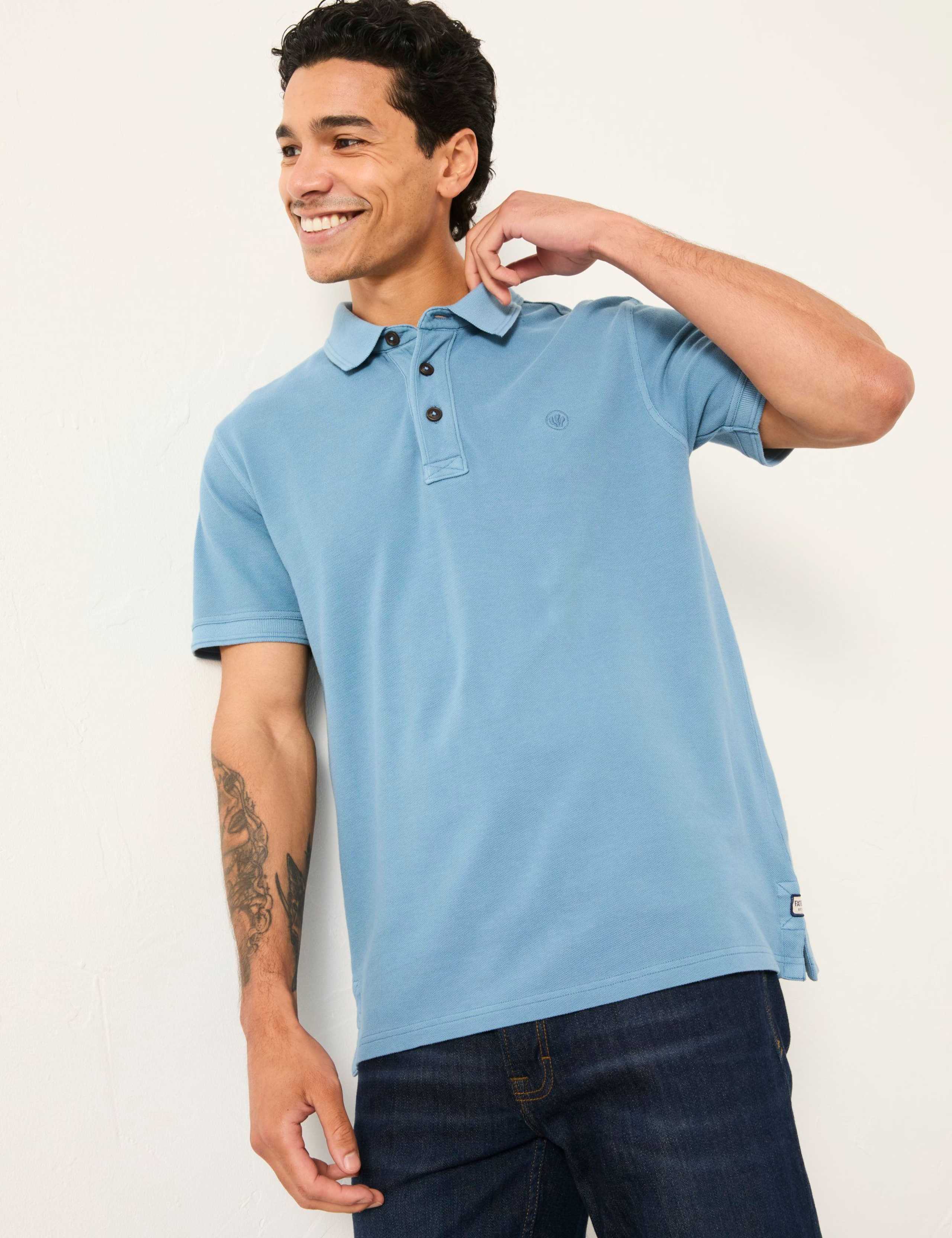 Pure Cotton Pique Polo Shirt