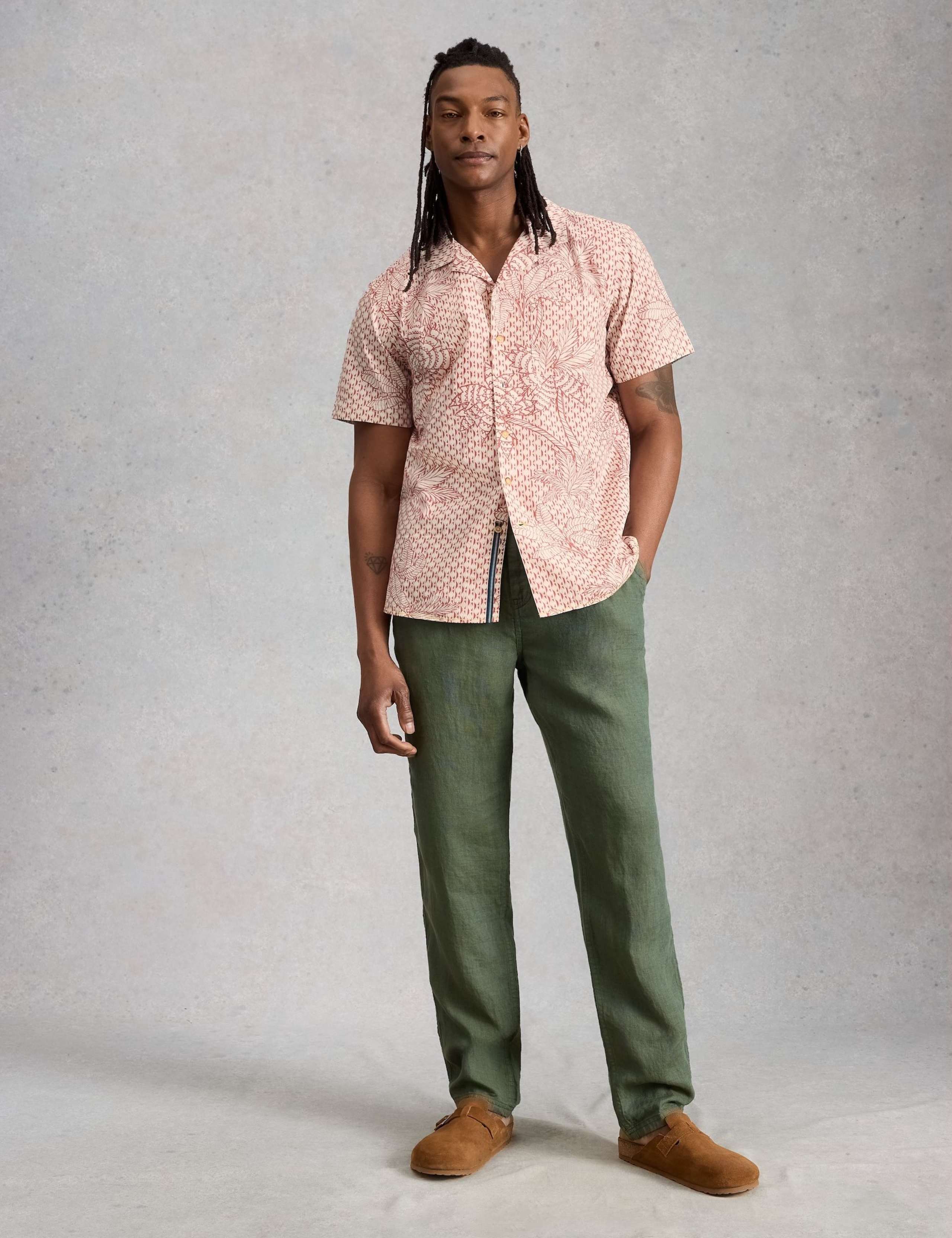 Pure Cotton Printed Short Sleeve Shirt