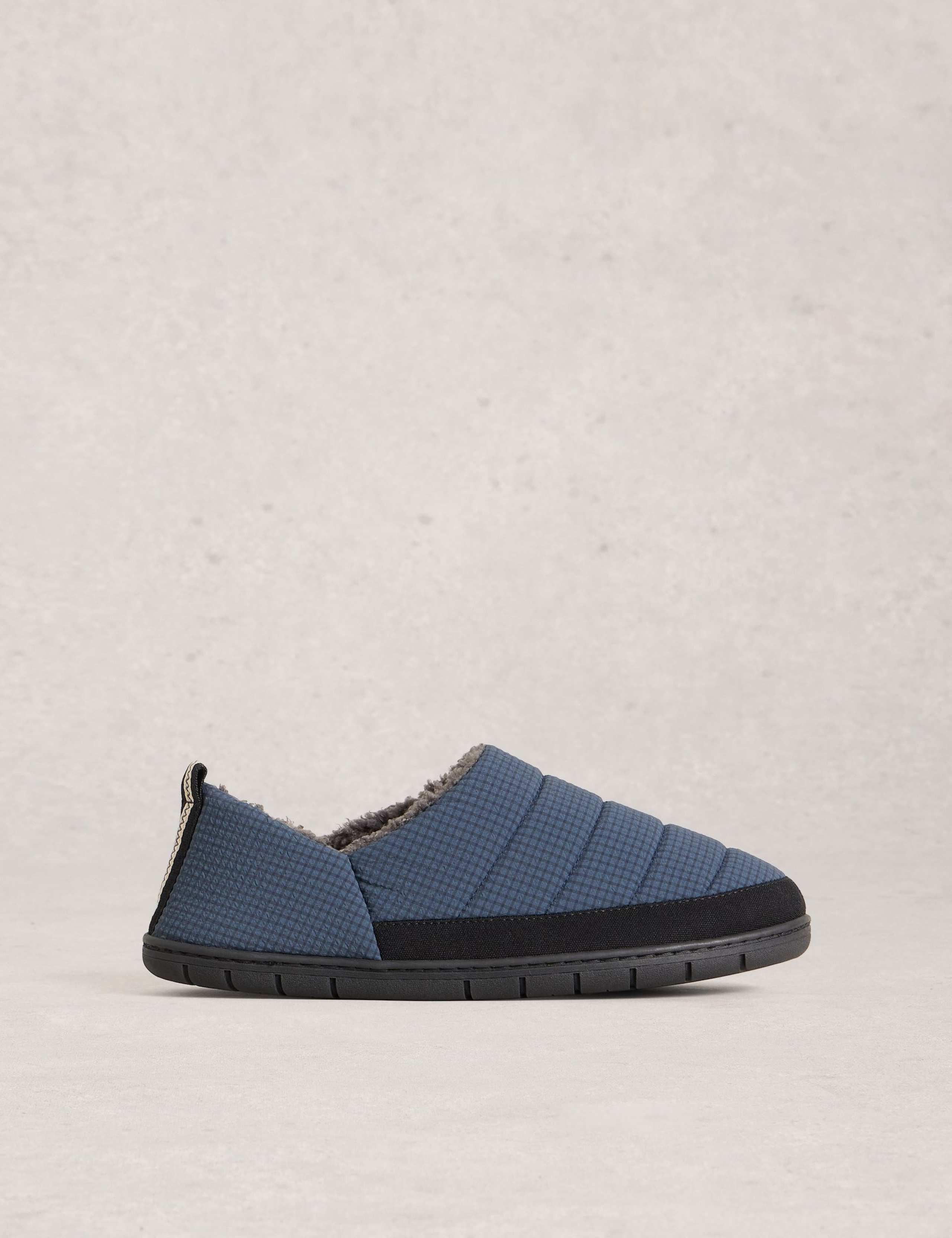 Checked Mule Slippers