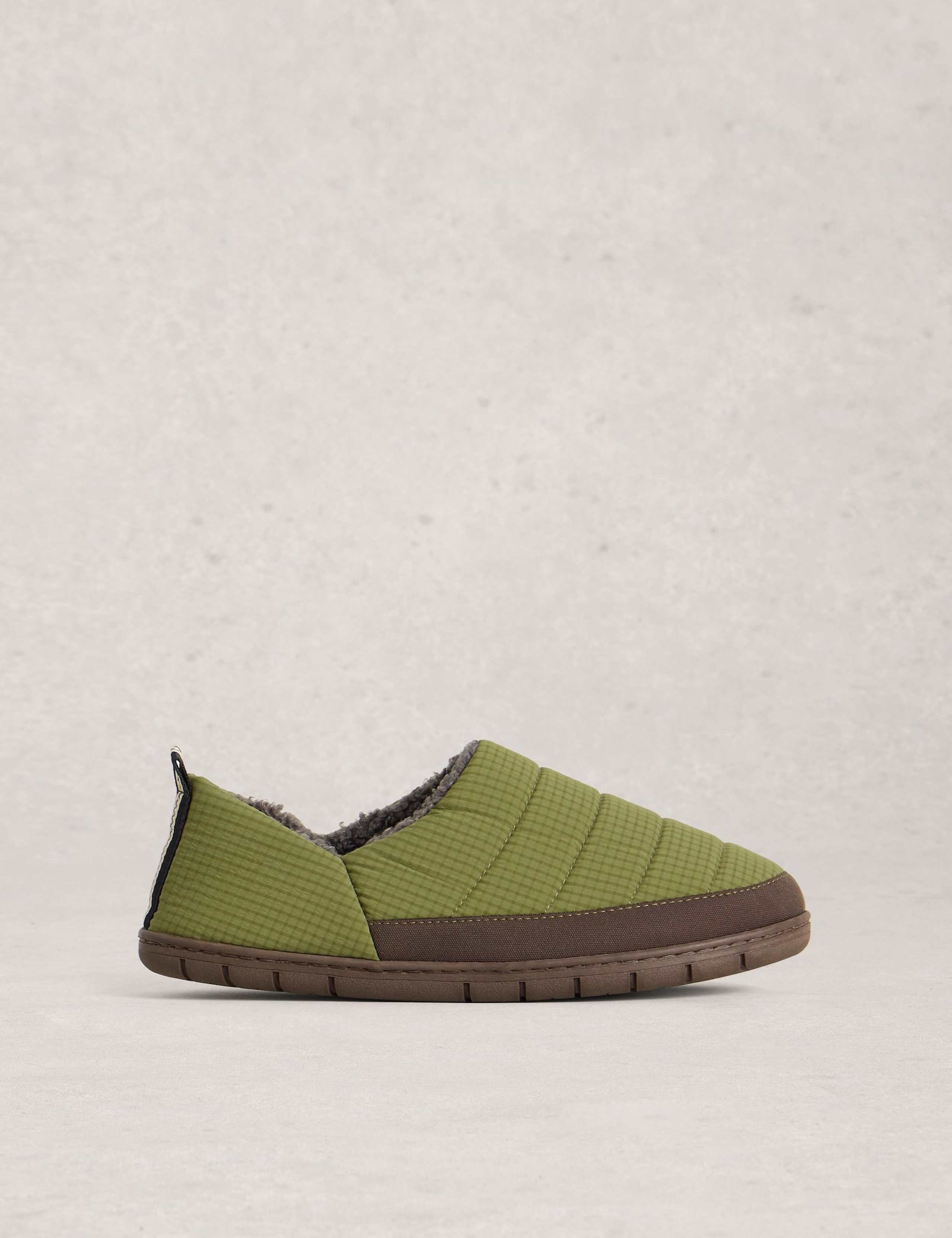 Checked Mule Slippers