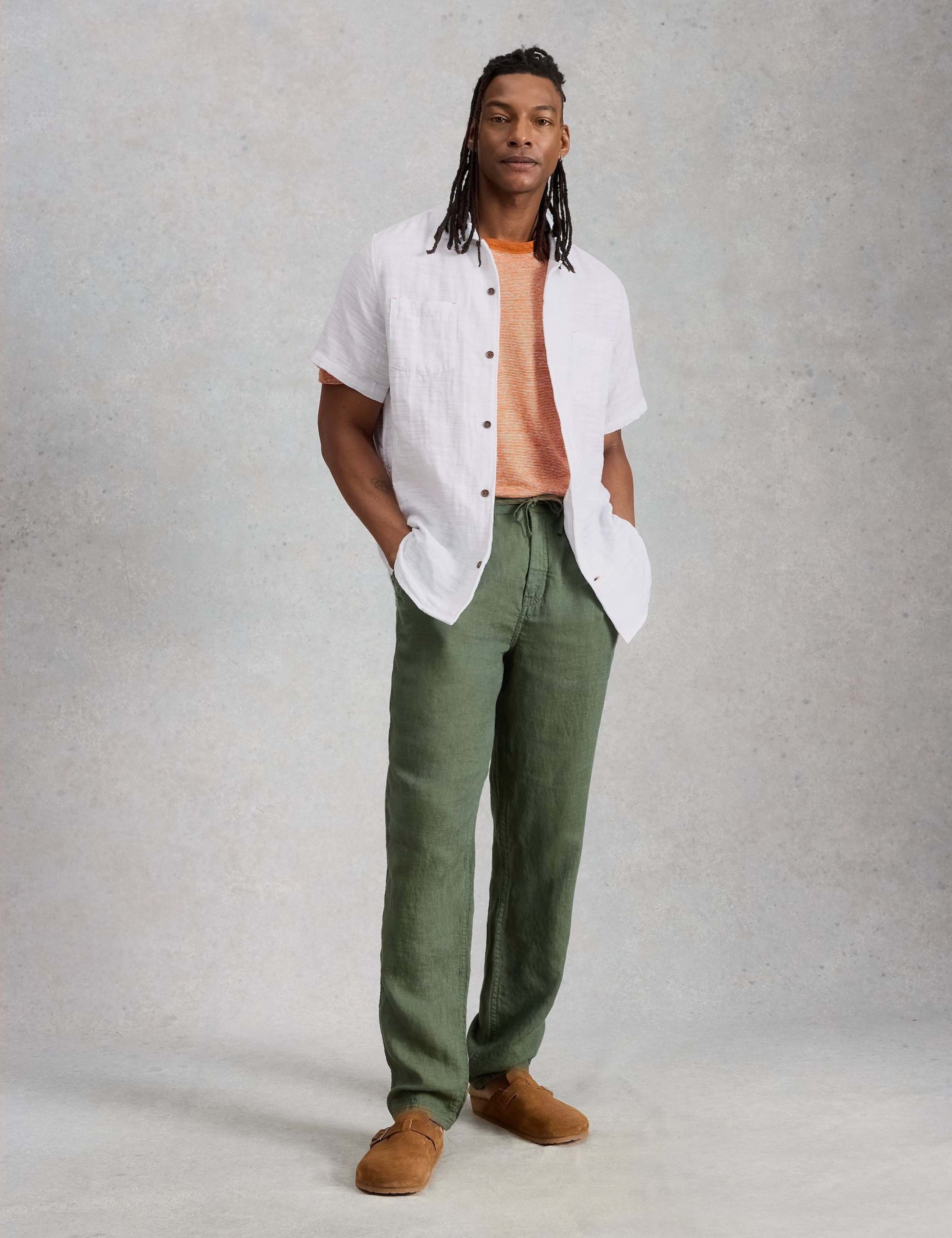 Pure Cotton Checked Short Sleeve Shirt