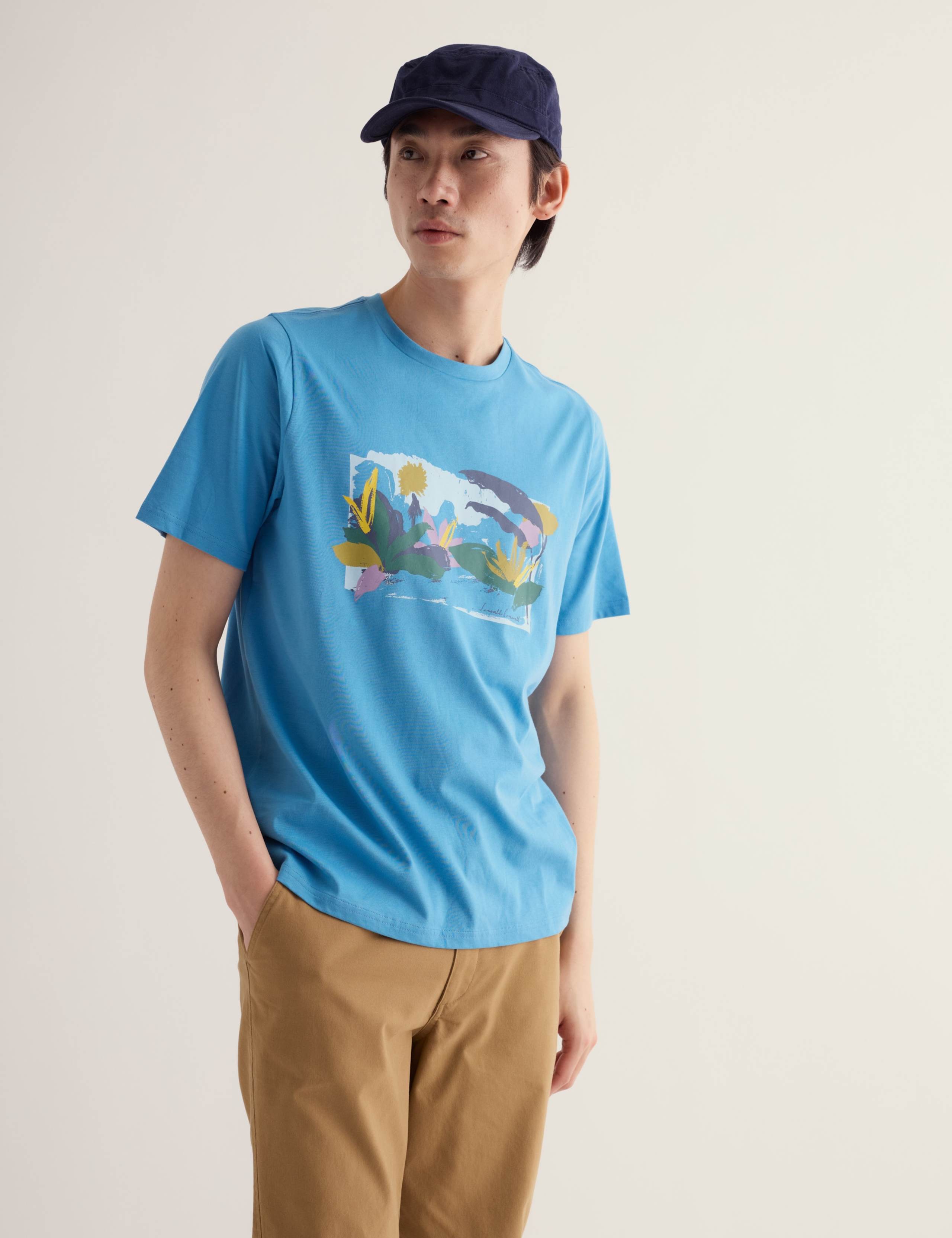 Pure Cotton Seaside Graphic T-Shirt