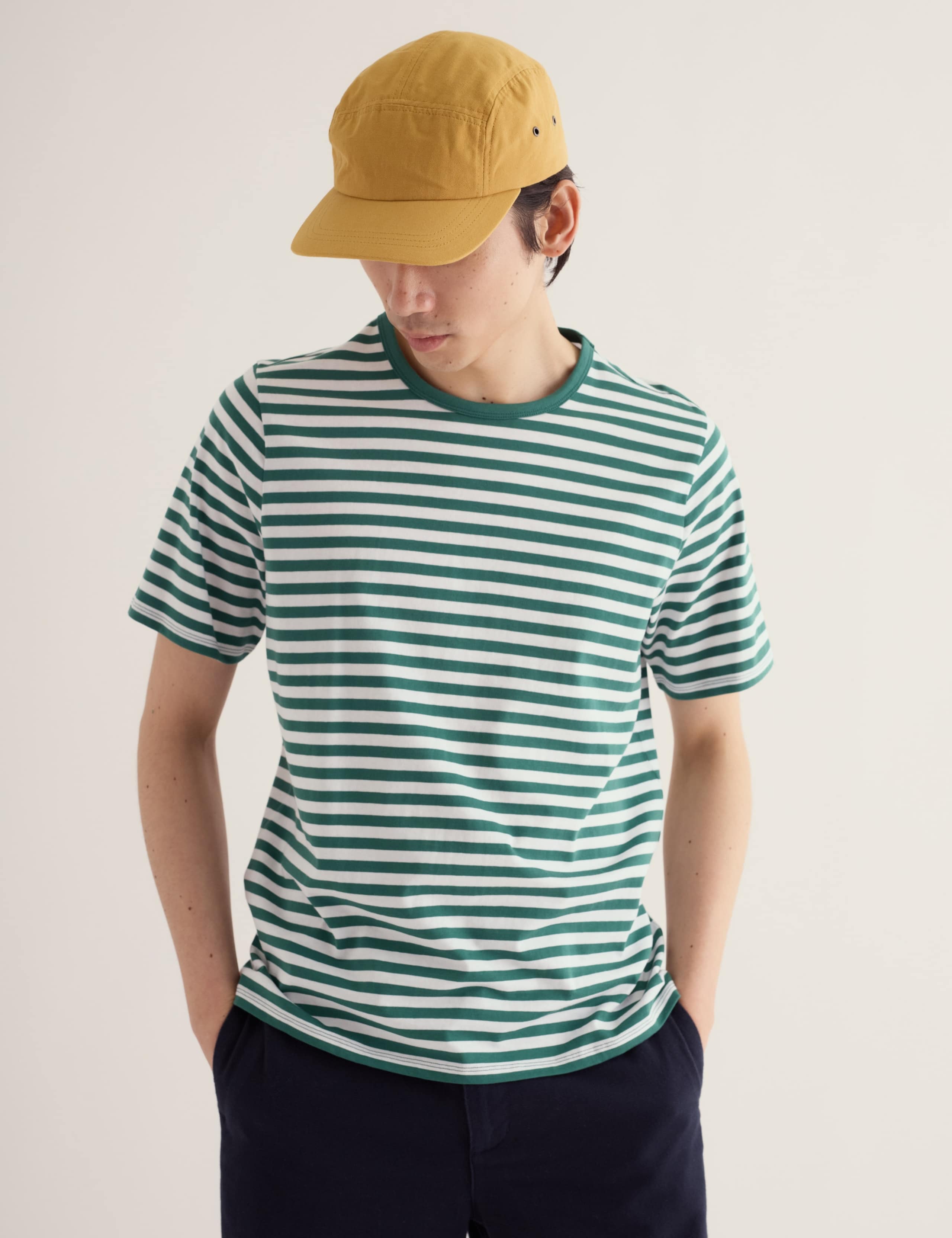 Pure Cotton Striped T-Shirt