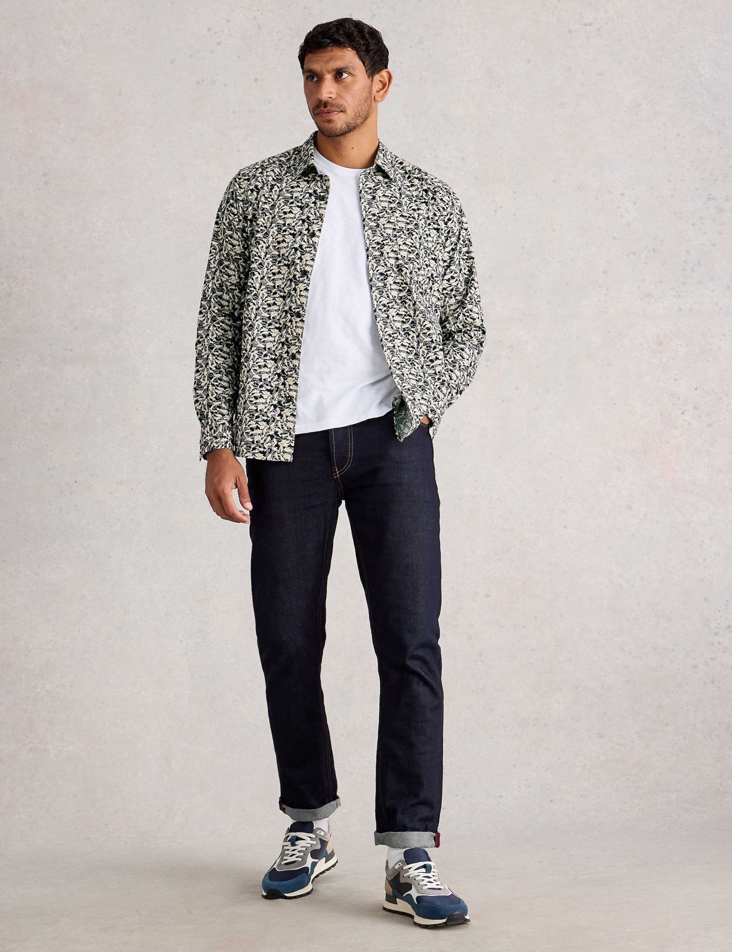 Slim Fit Cotton Rich Print Shirt