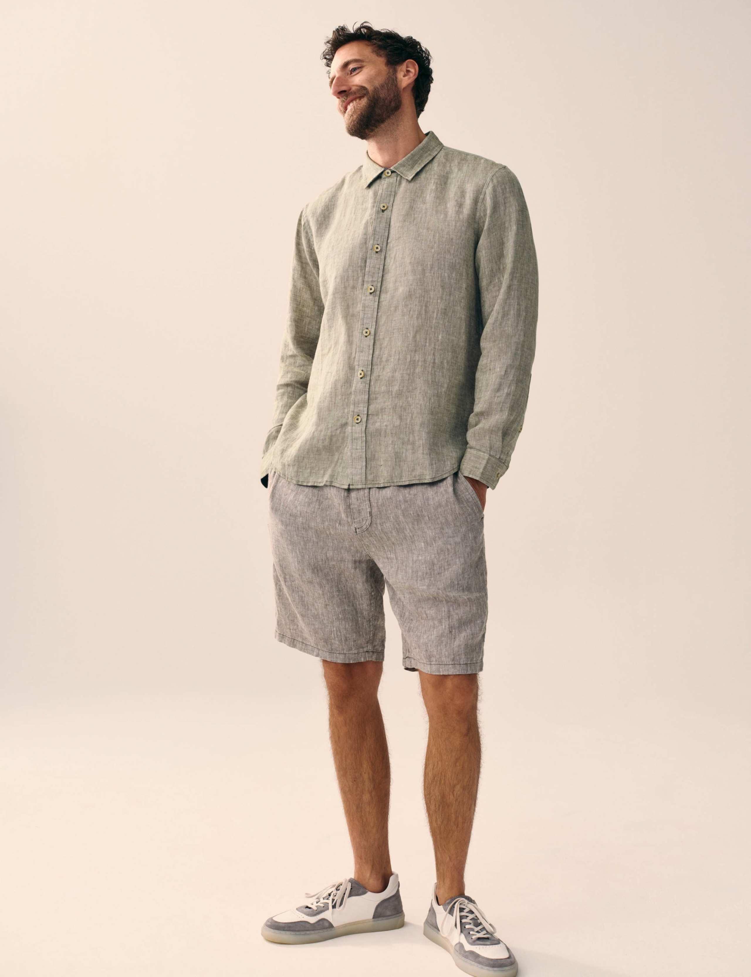 Regular Fit Pure Linen Shirt