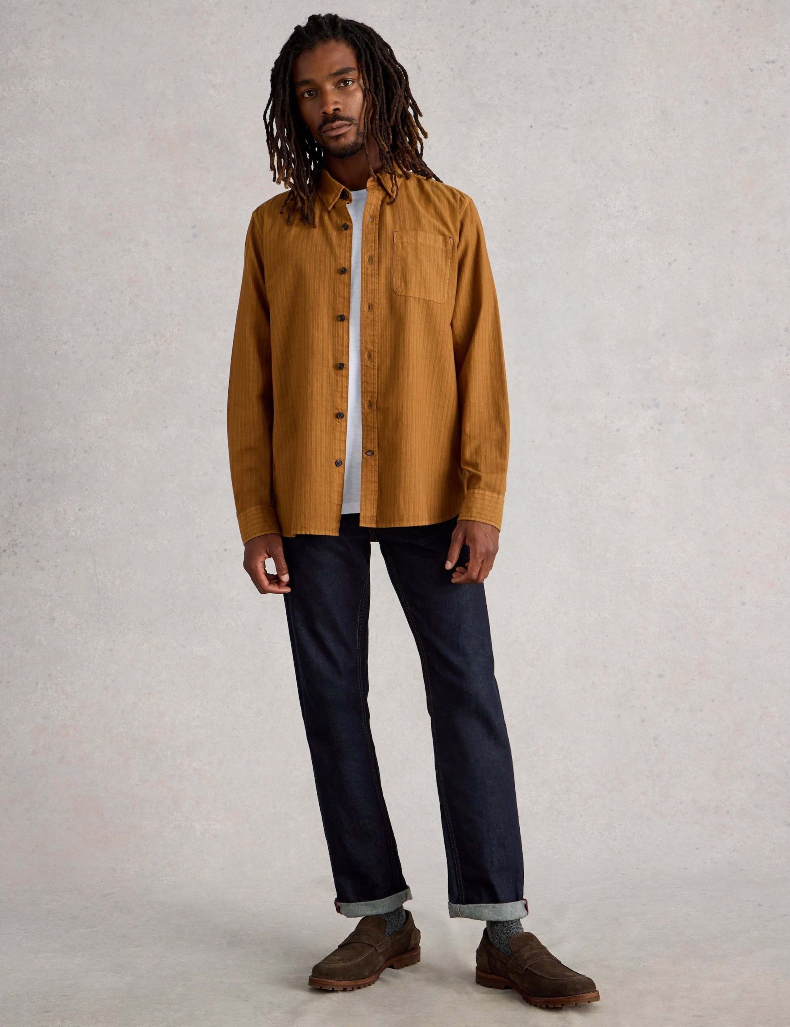 Regular Fit Bruton Stripe Pure Cotton Shirt