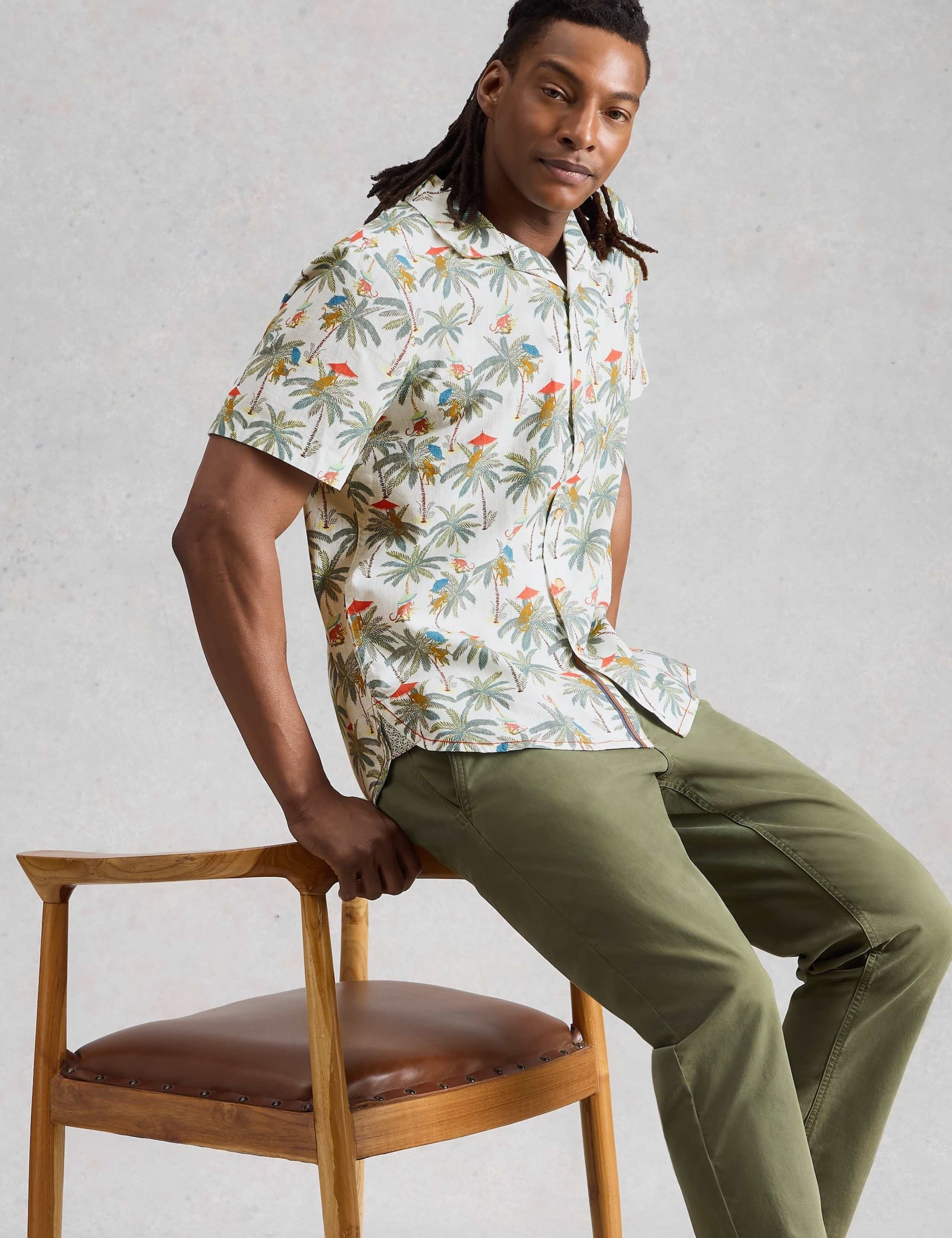 Regular Fit Pure Cotton Printed Shirt