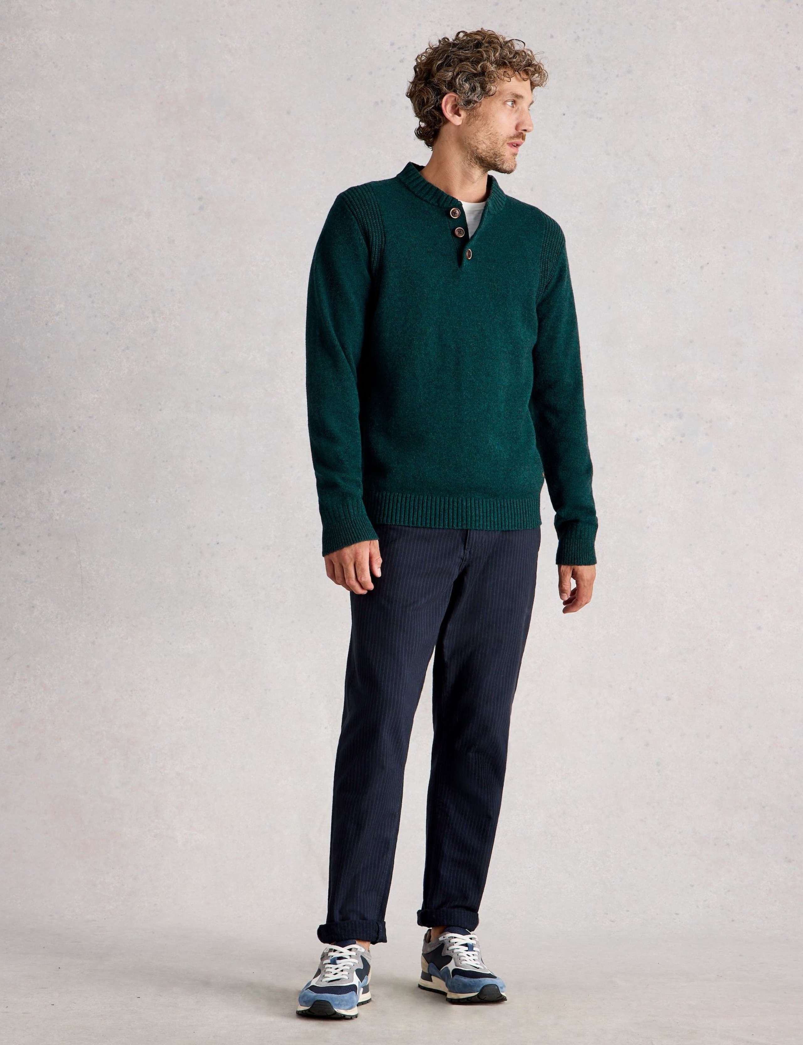 Lambswool Rich Textured Crew Neck Jumper