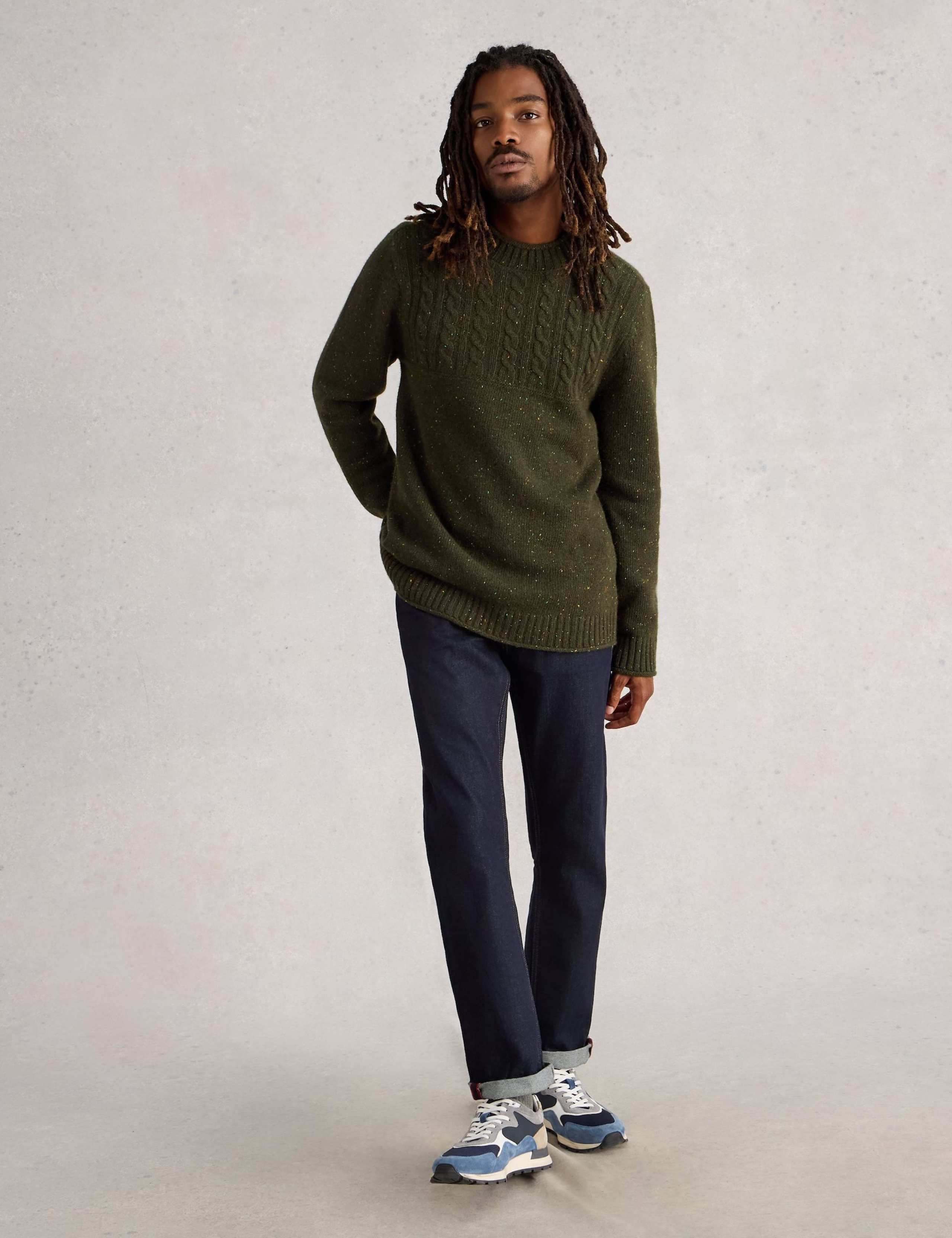 Cable Knit Crew Neck Jumper