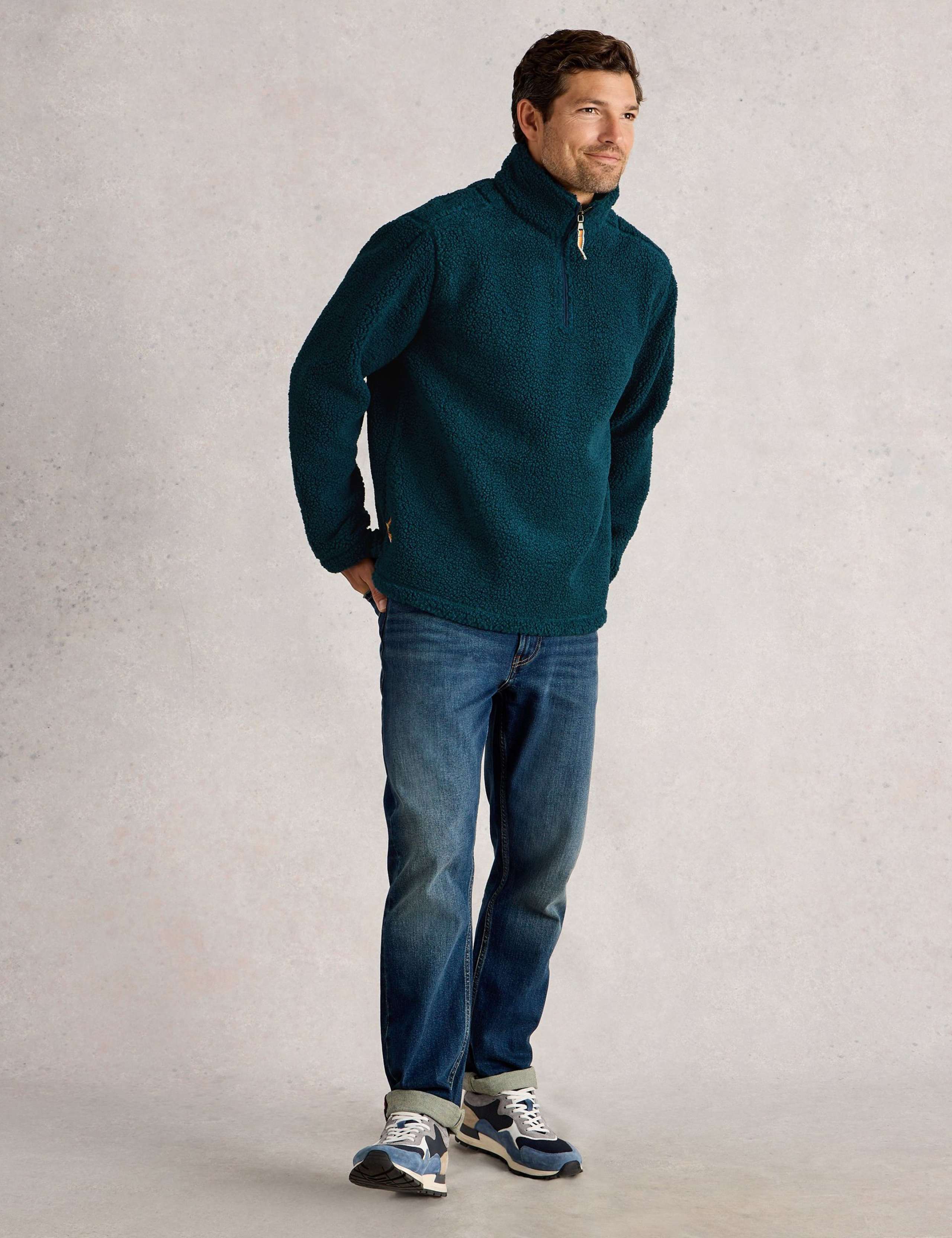 Borg Half Zip Jumper