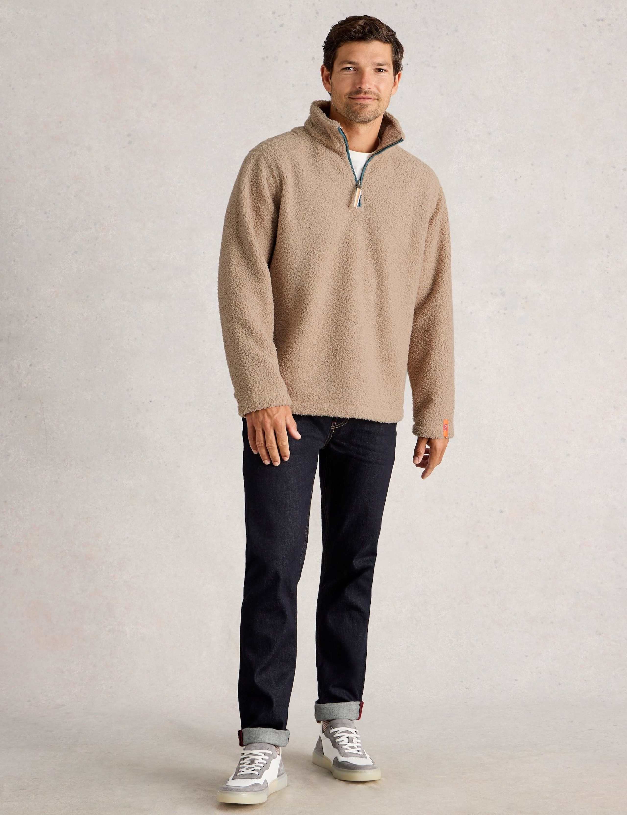 Borg Half Zip Jumper