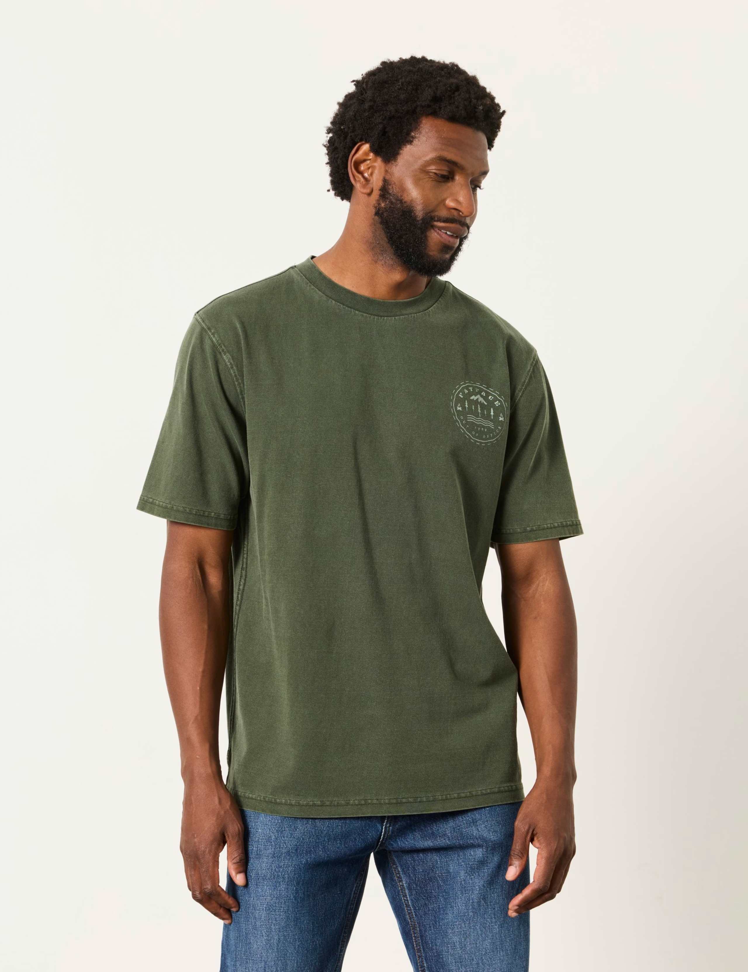 Pure Cotton Mountain Graphic T-Shirt