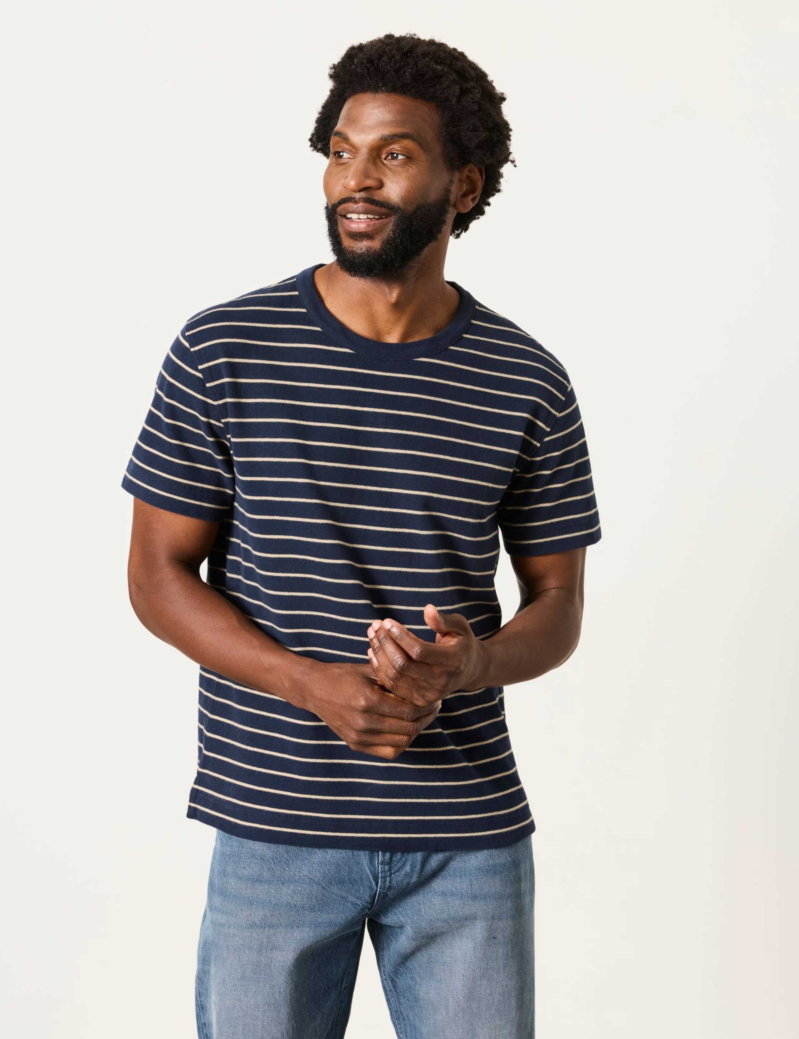 Pure Cotton Striped T-Shirt