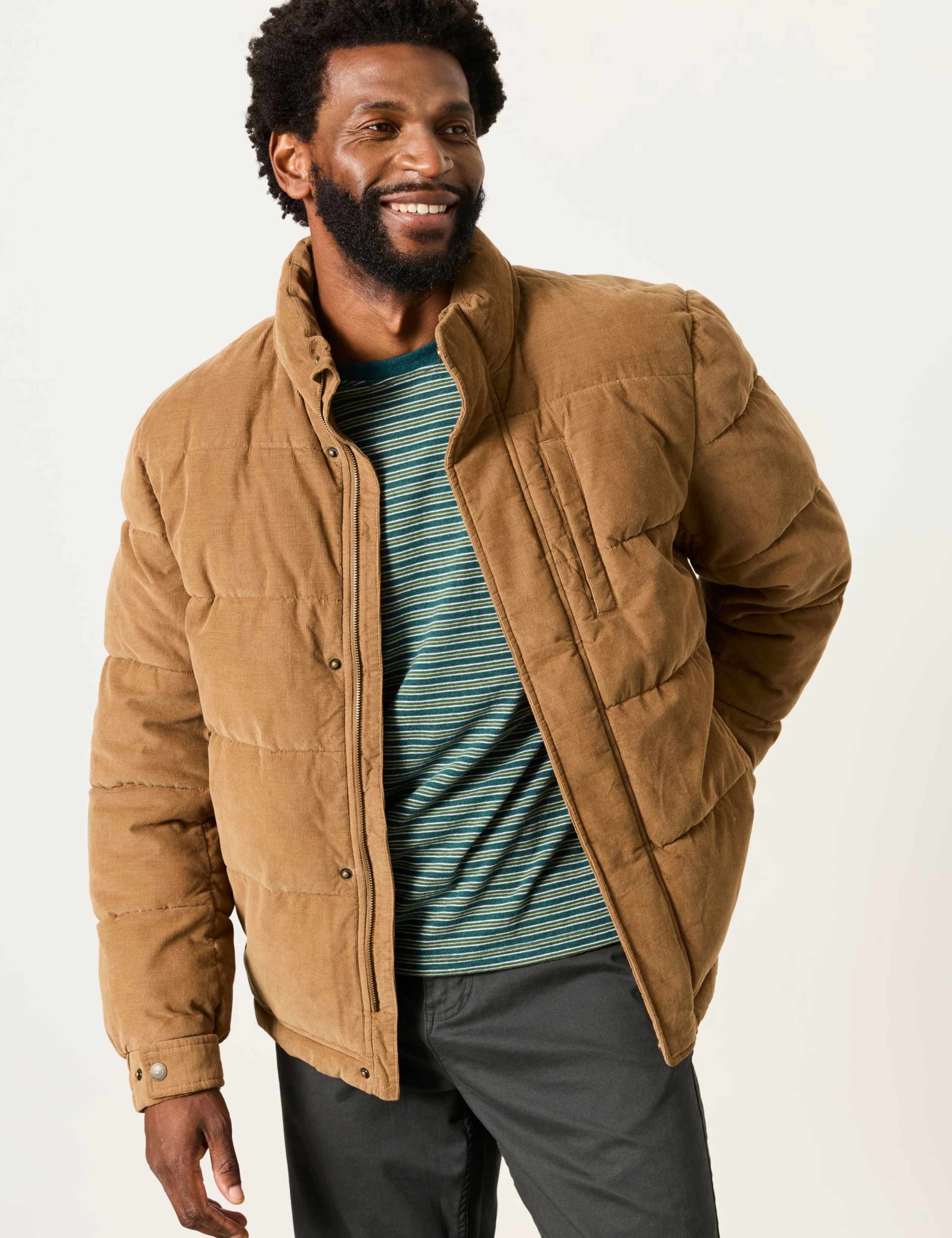 Pure Cotton Cord Puffer Jacket