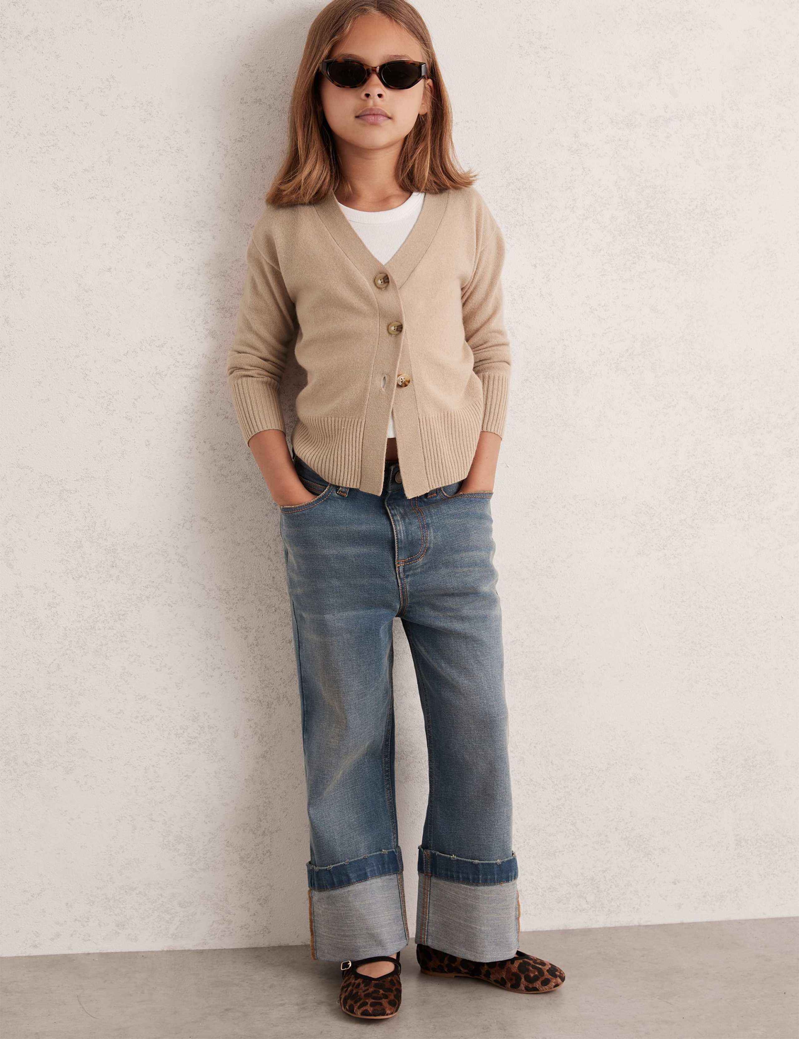 Wool Blend Knitted Cardigan (3-14 Yrs)