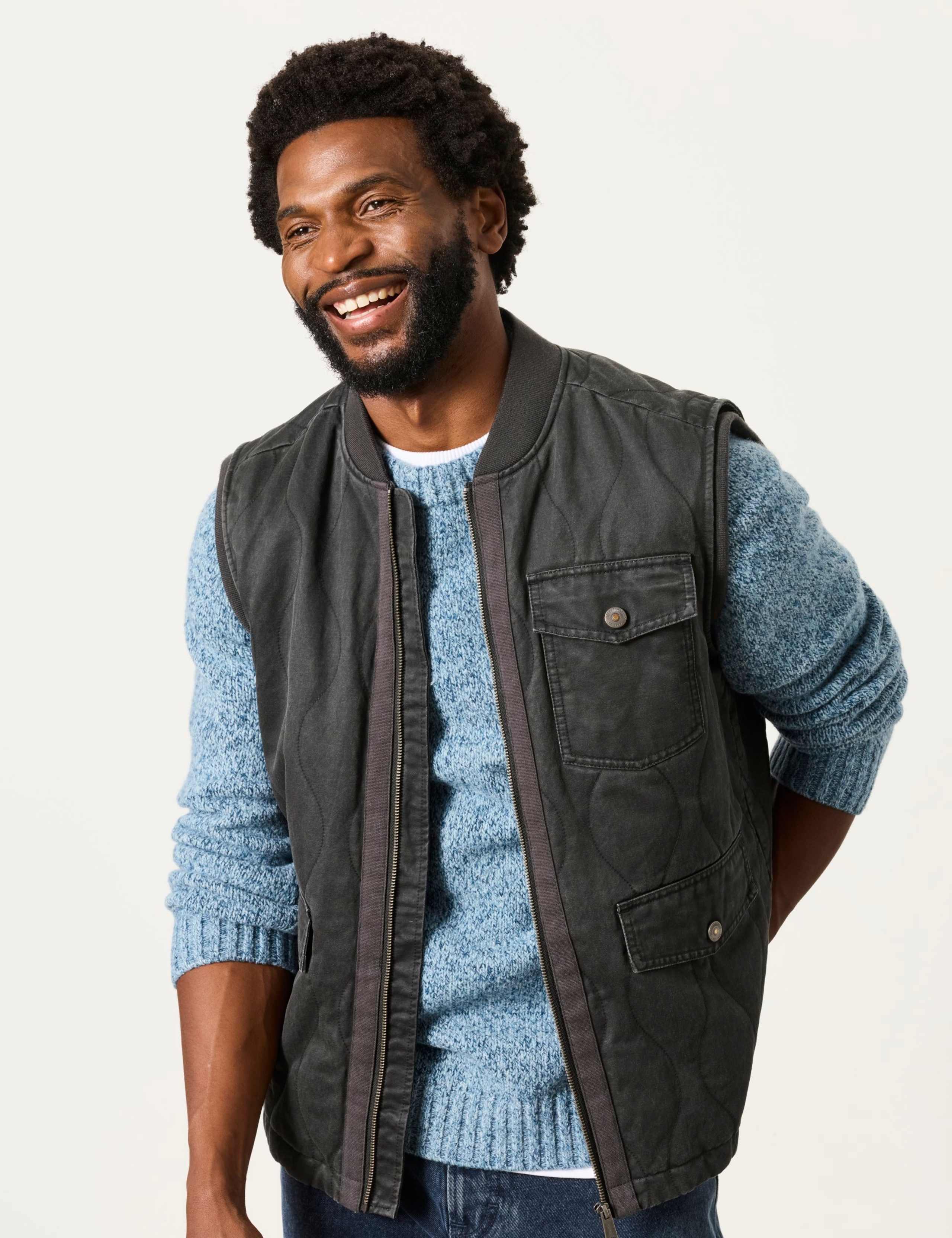 Cotton Rich Quilted Gilet