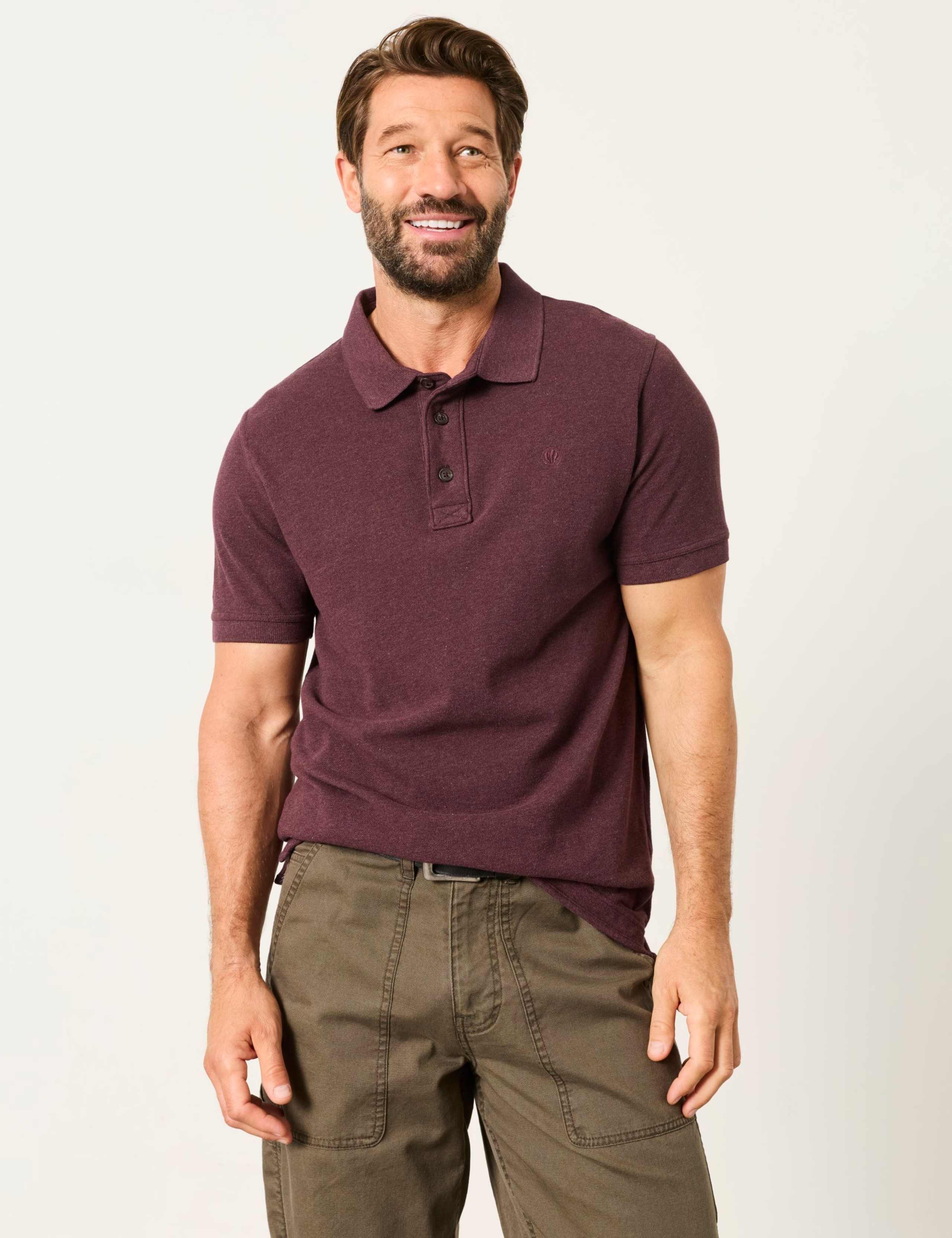 Pure Cotton Pique Polo Shirt