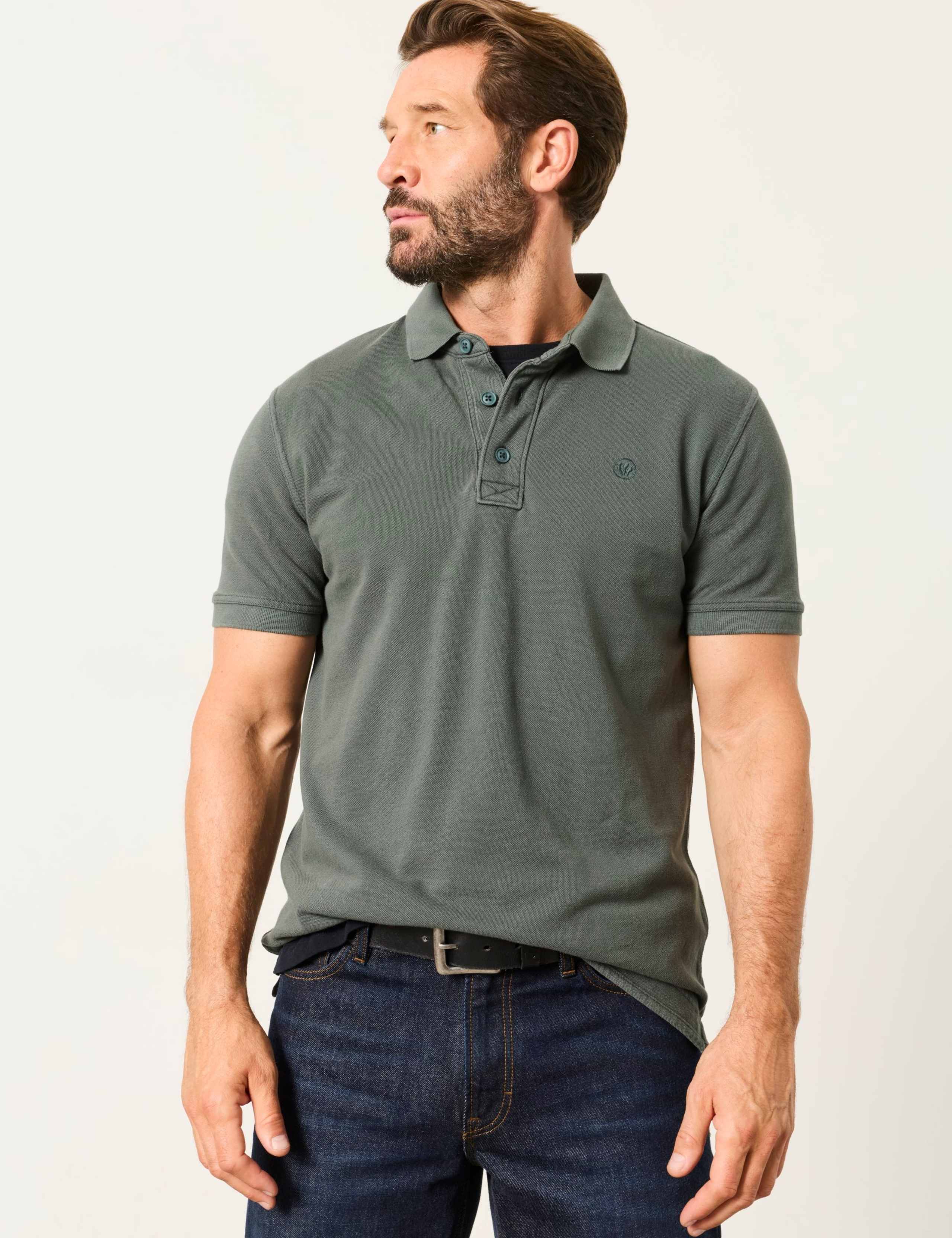 Pure Cotton Pique Polo Shirt