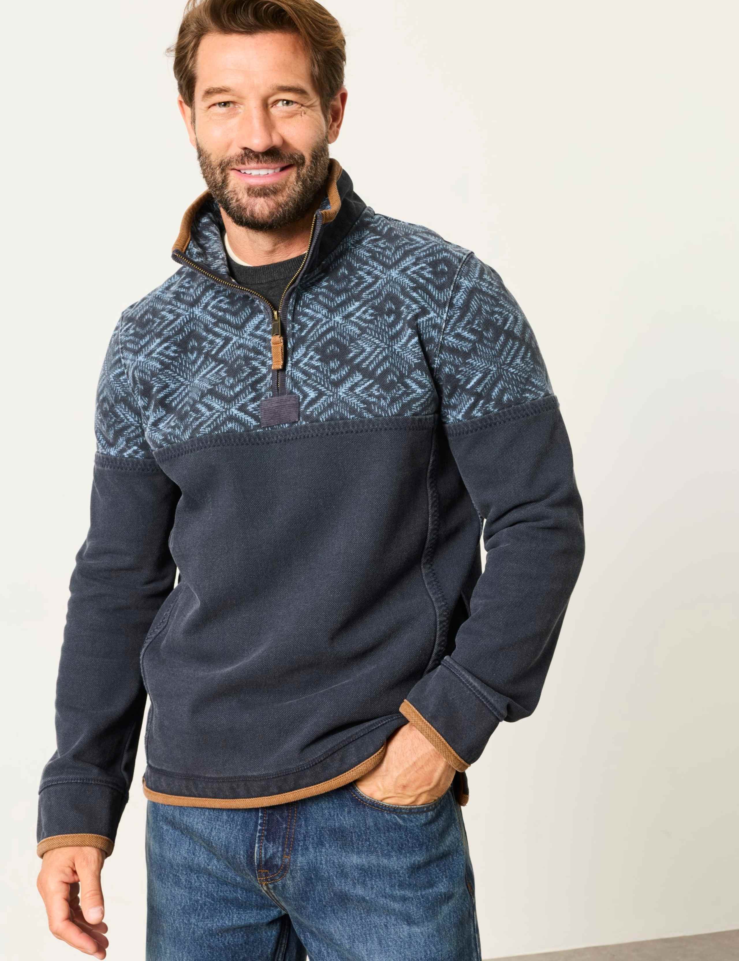 Cotton Rich Half Zip Airlie Sweatshirt