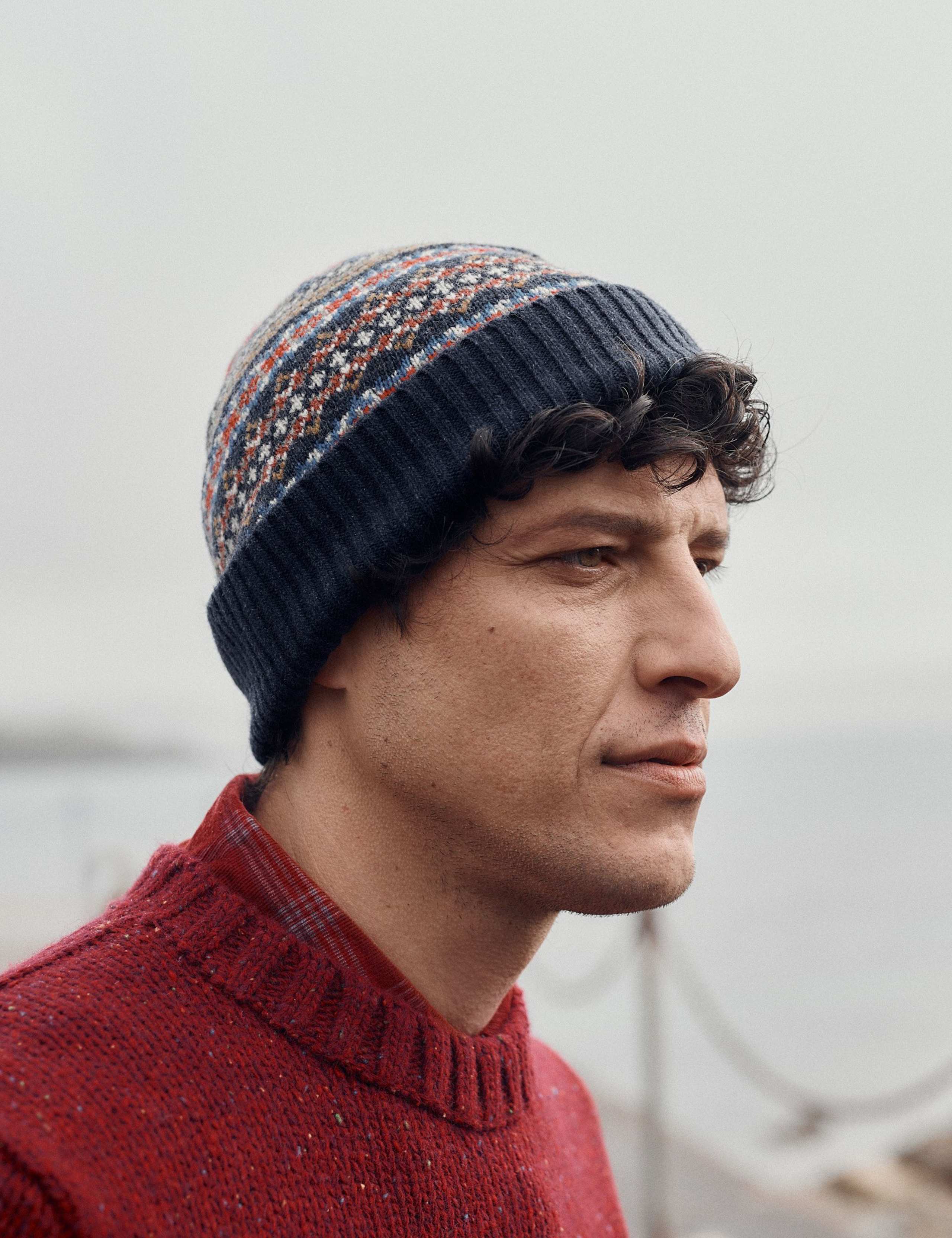 Wool Rich Fair Isle Beanie Hat