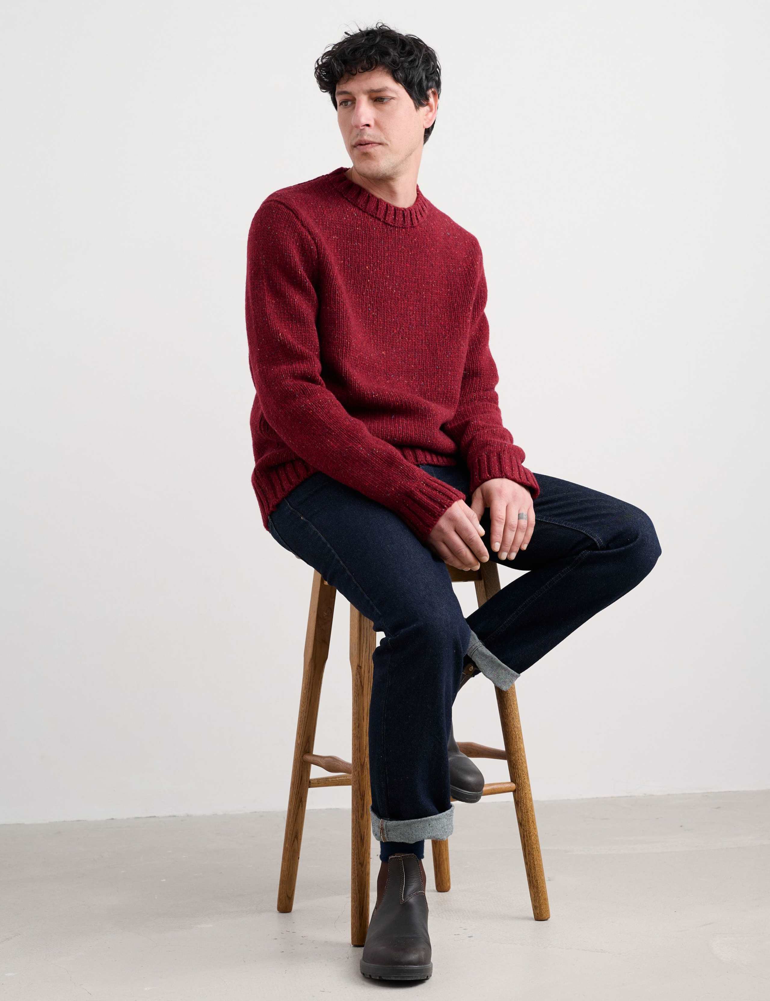 Lambswool Rich Crew Neck Jumper