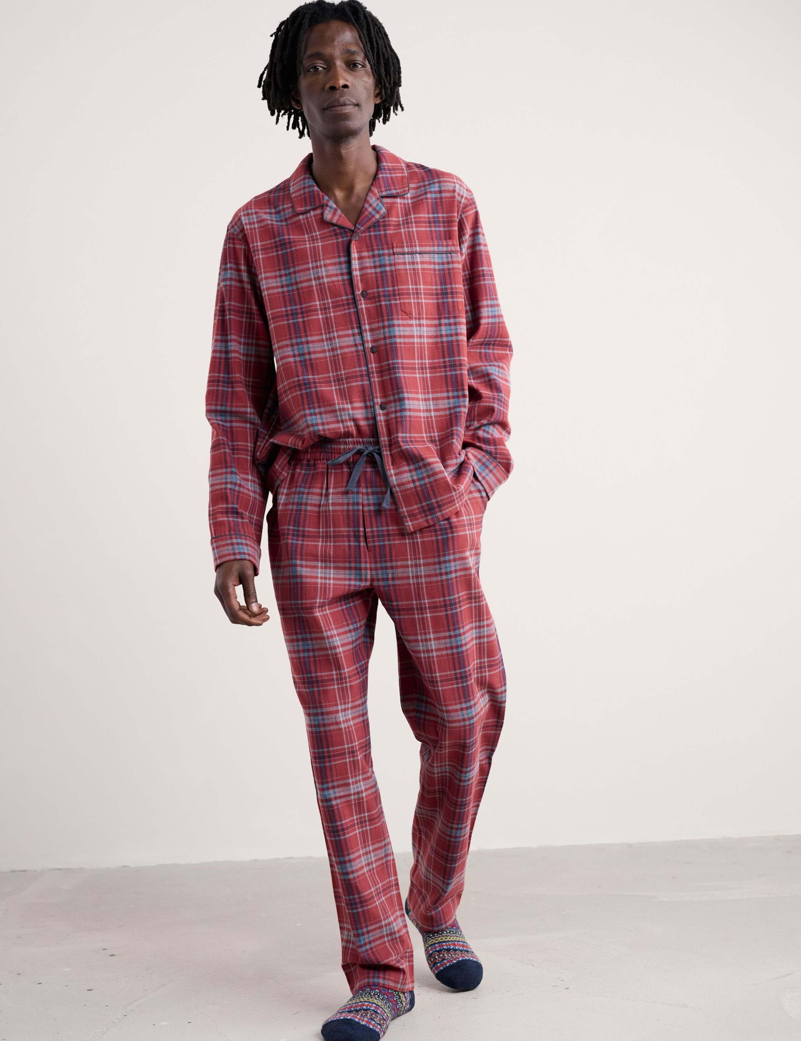 Pure Cotton Checked Pyjama Set