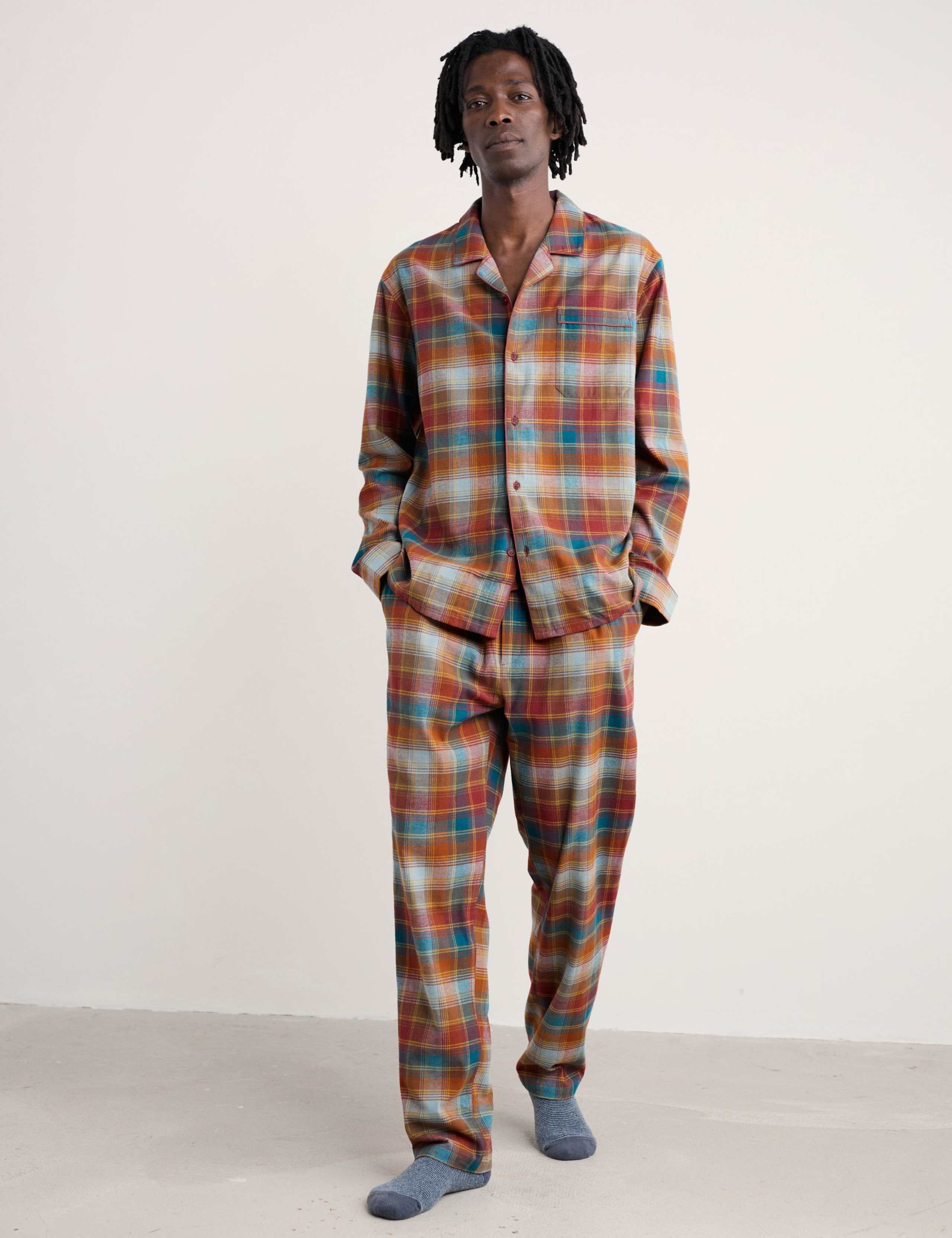 Pure Cotton Checked Pyjama Set