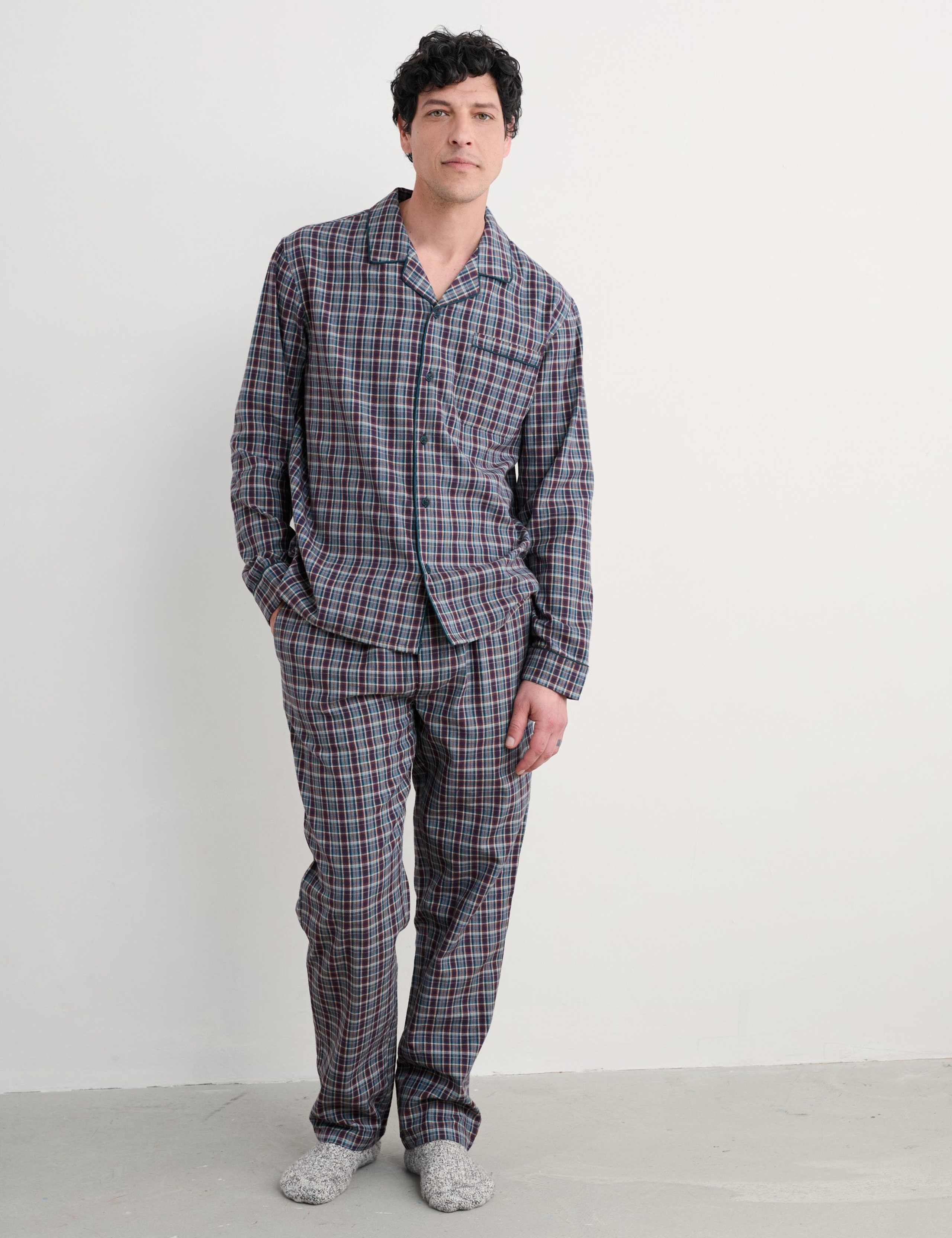 Pure Cotton Checked Pyjama Set