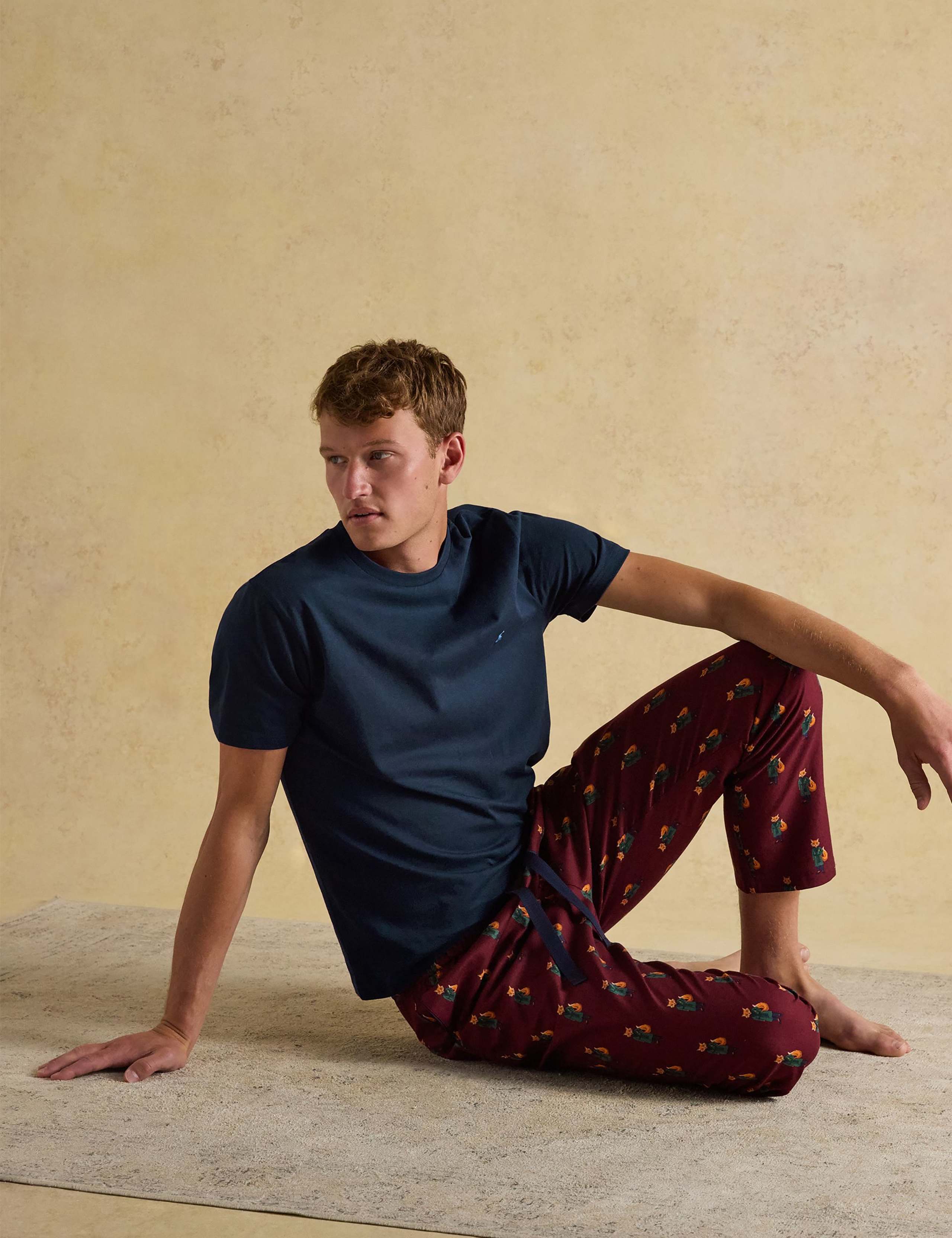 Pure Cotton Fox Print Pyjama Bottoms