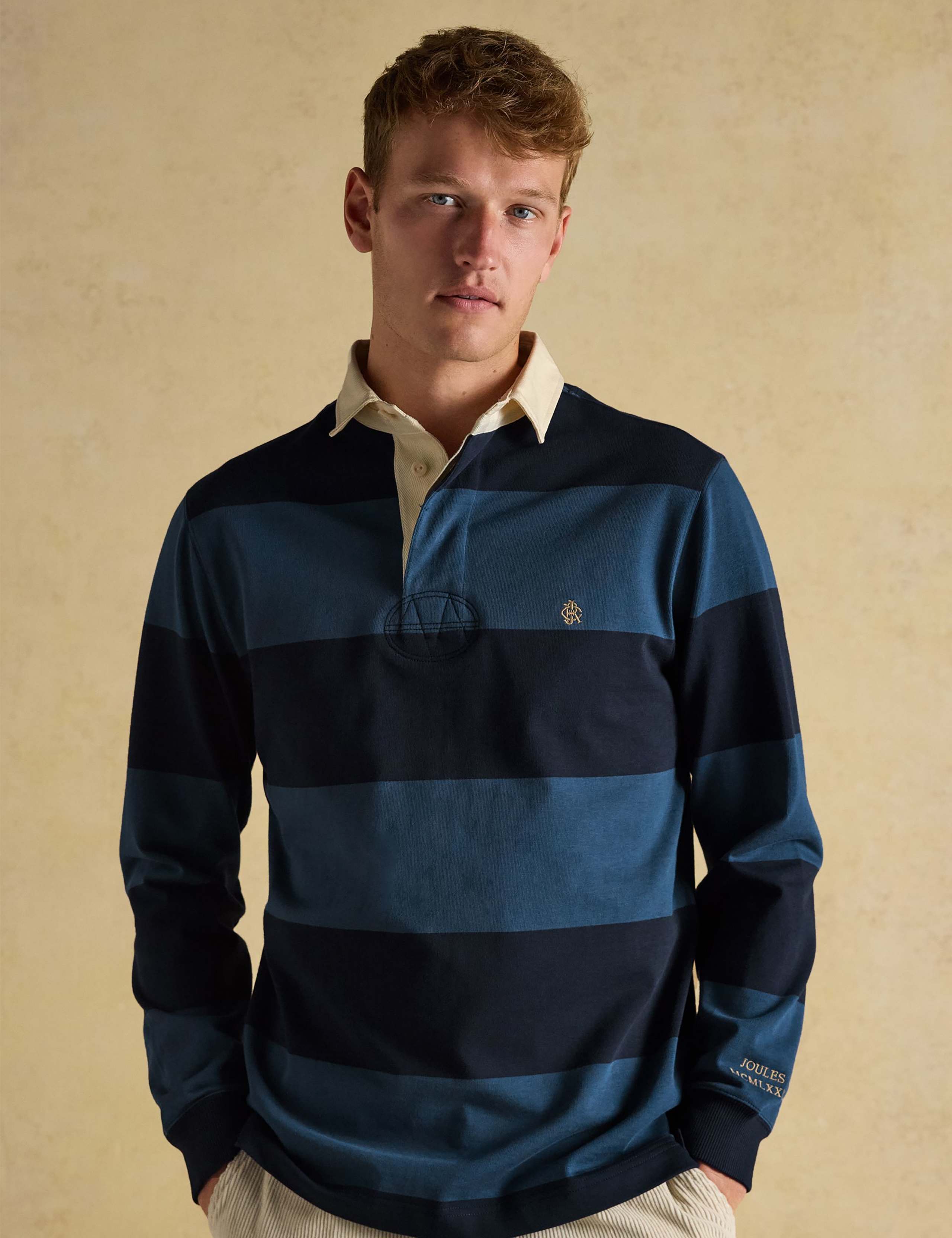 Pure Cotton Striped Rugby Shirt