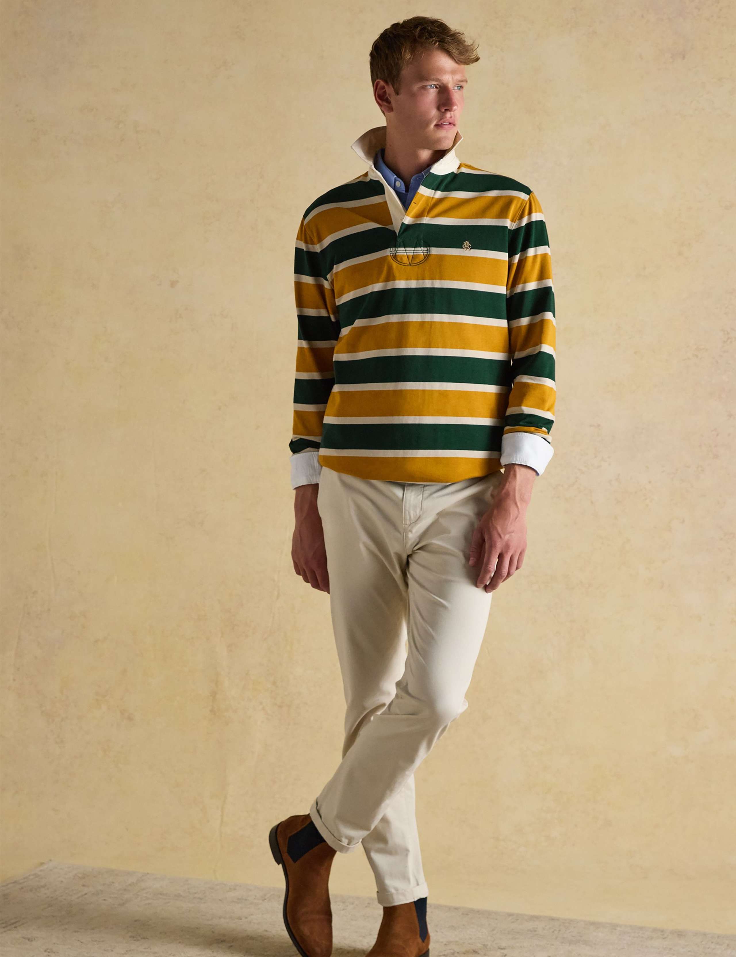 Pure Cotton Striped Rugby Shirt