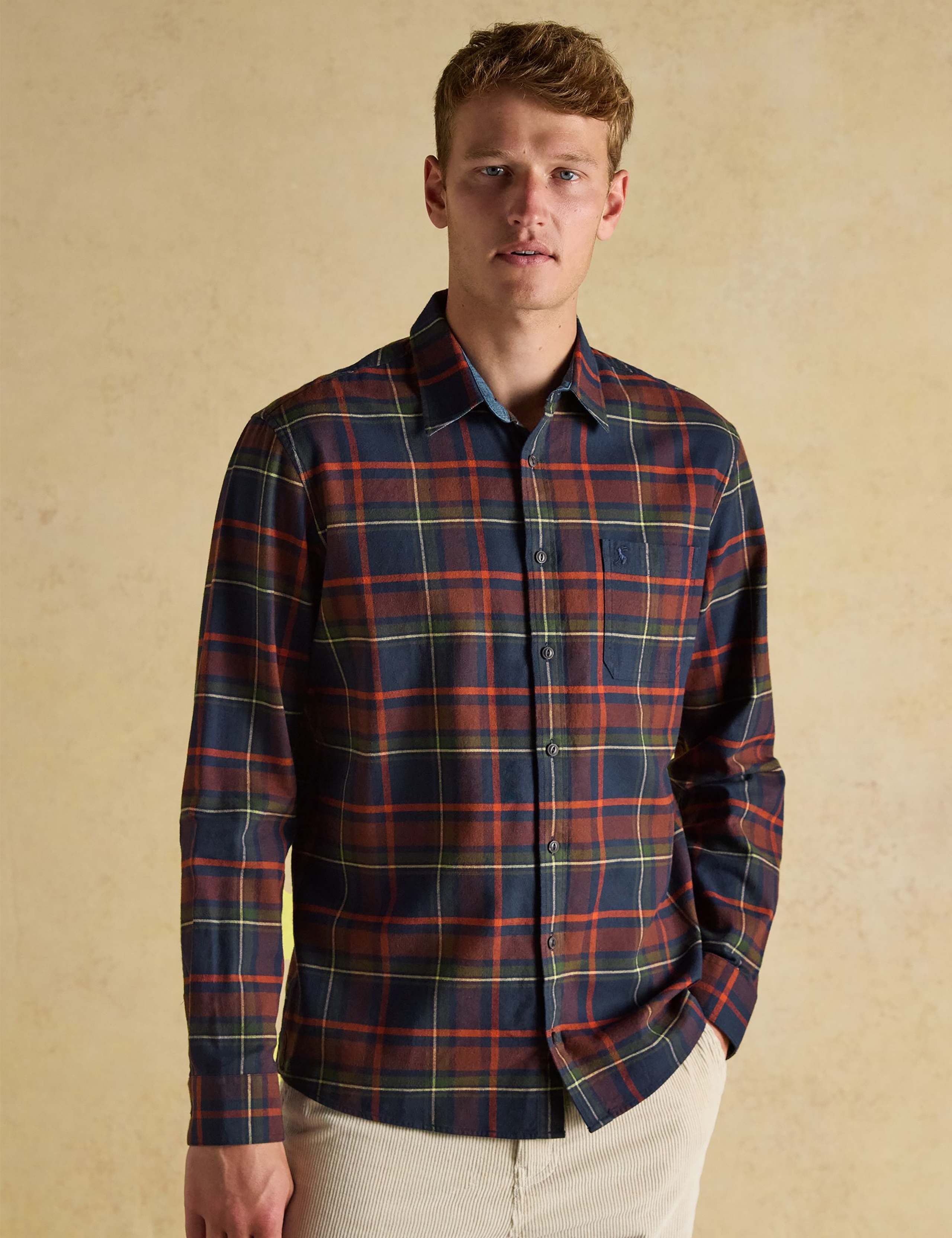 Pure Cotton Checked Flannel Shirt