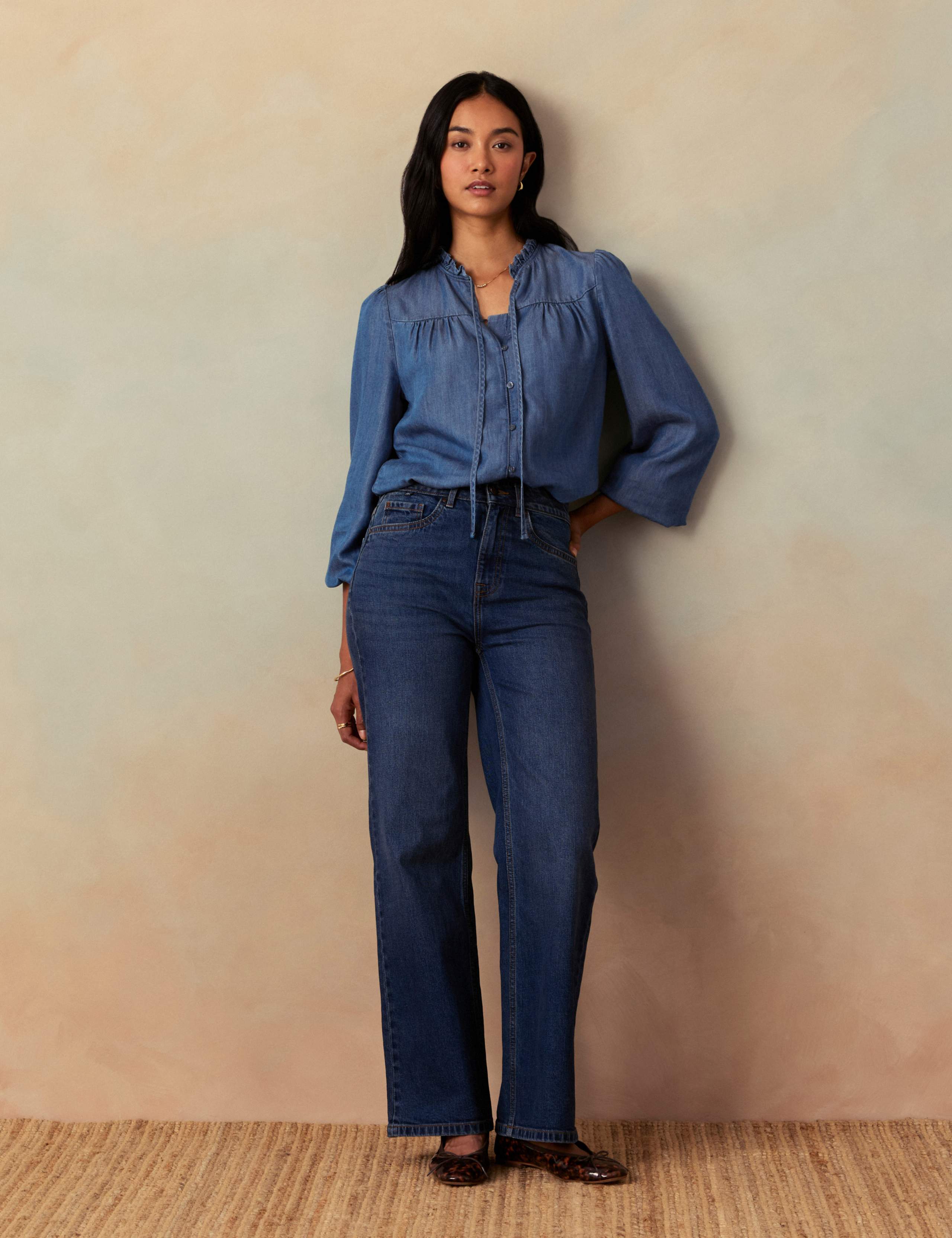 High Waisted Wide Leg Jeans