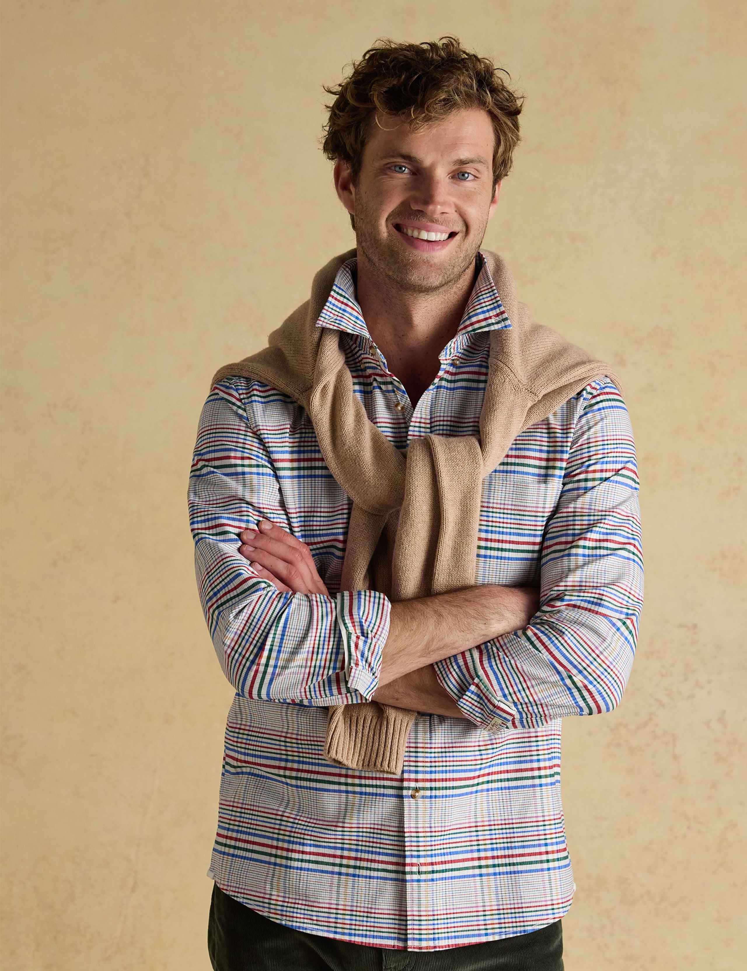 Pure Cotton Checked Oxford Shirt