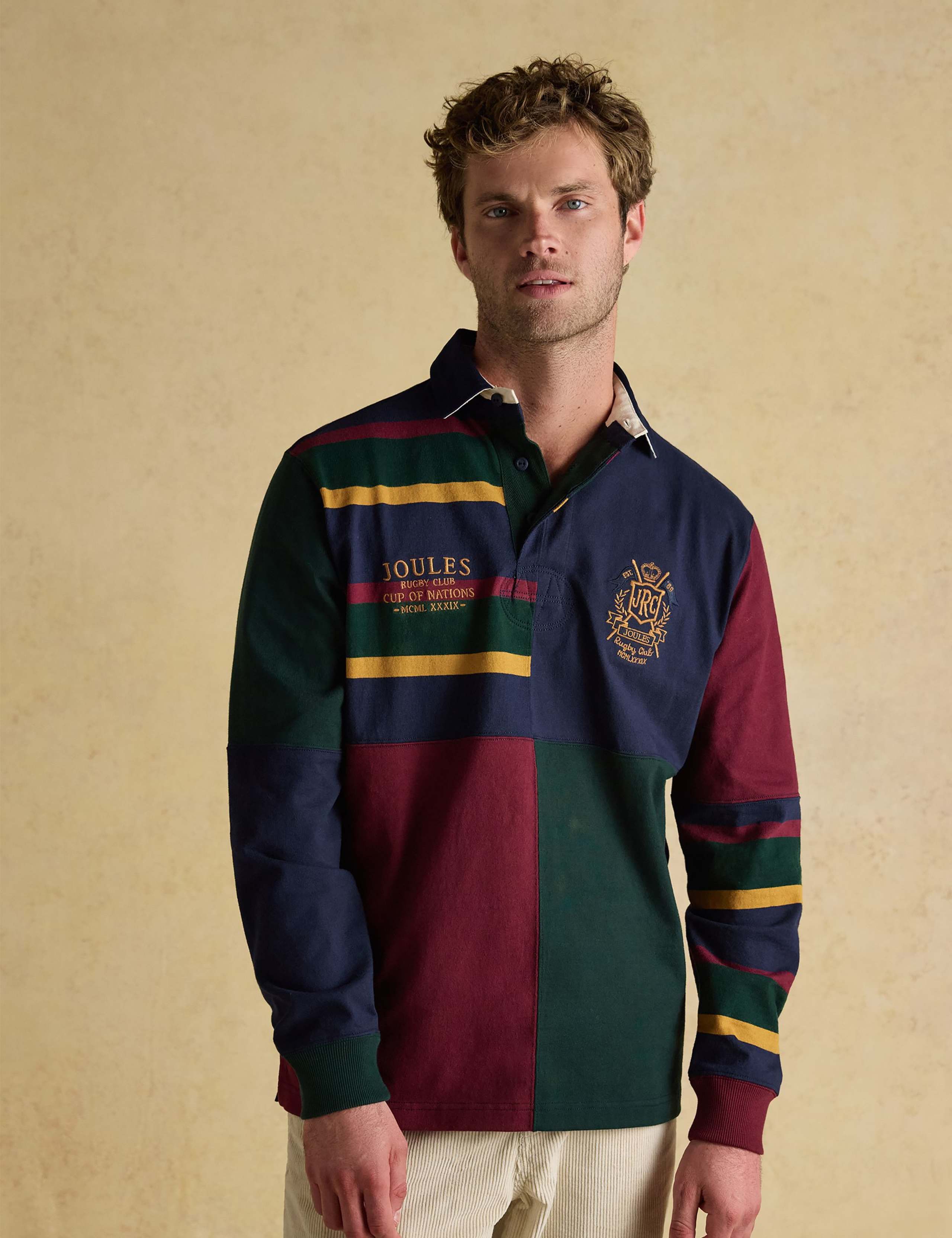 Pure Cotton Harlequin Rugby Shirt