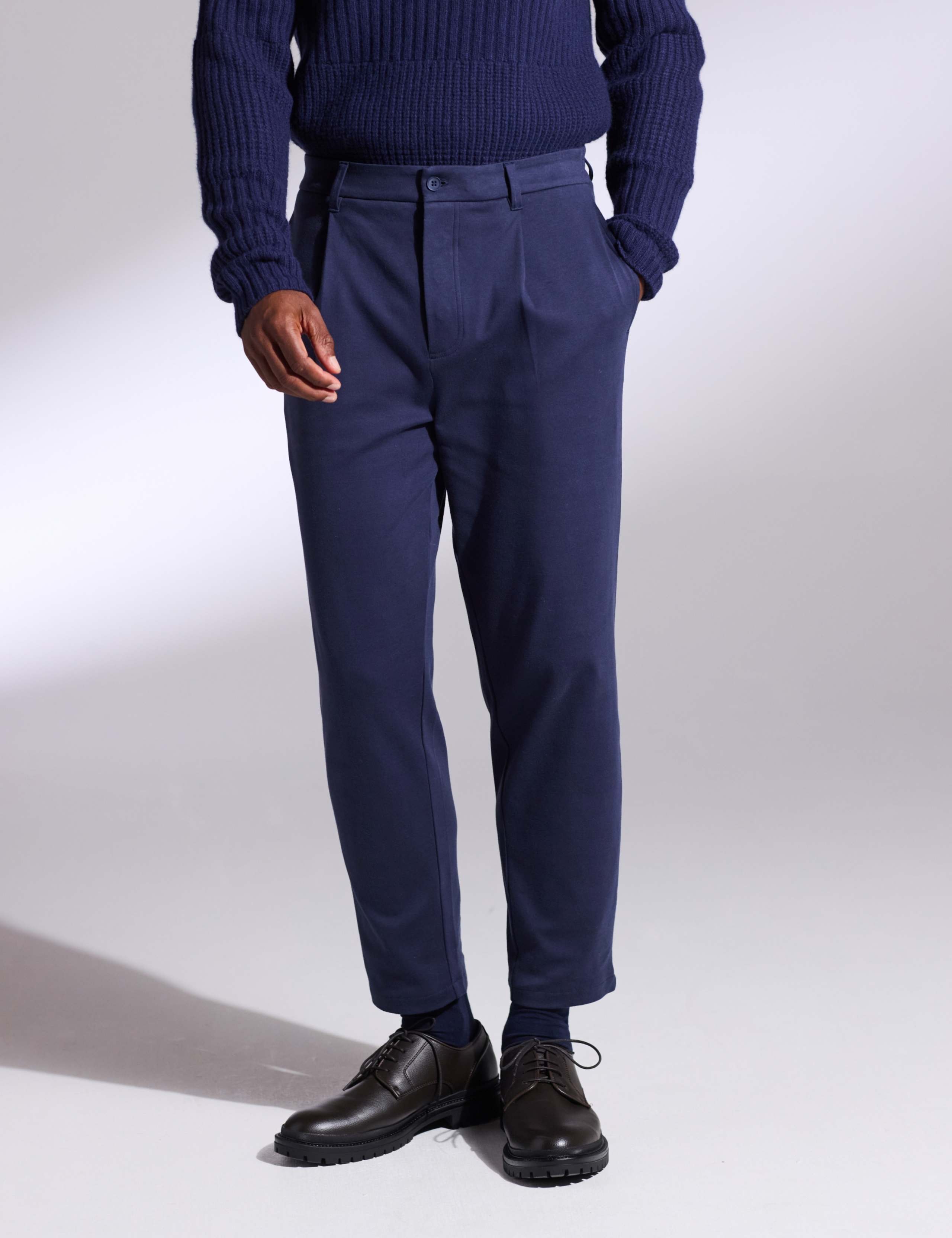 Pure Cotton Relaxed Fit Tapered Pants
