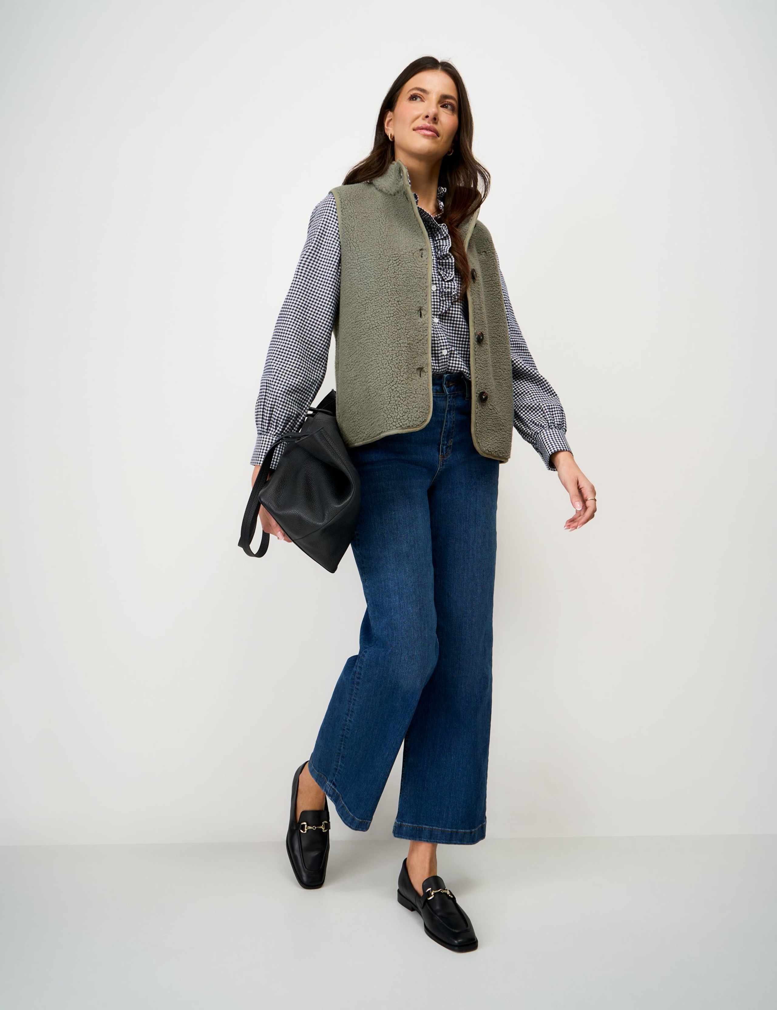 Borg High Neck Gilet