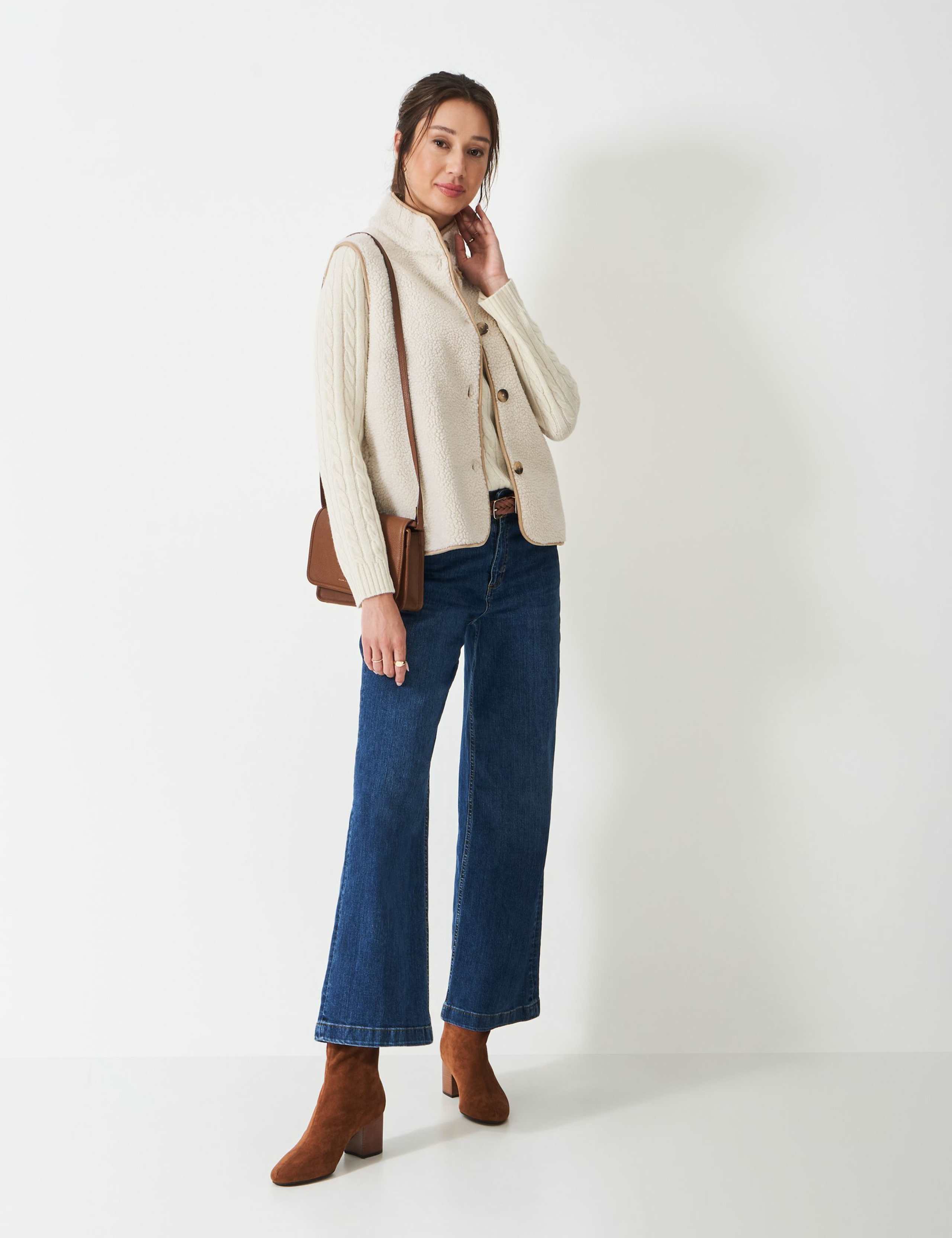 Borg High Neck Gilet