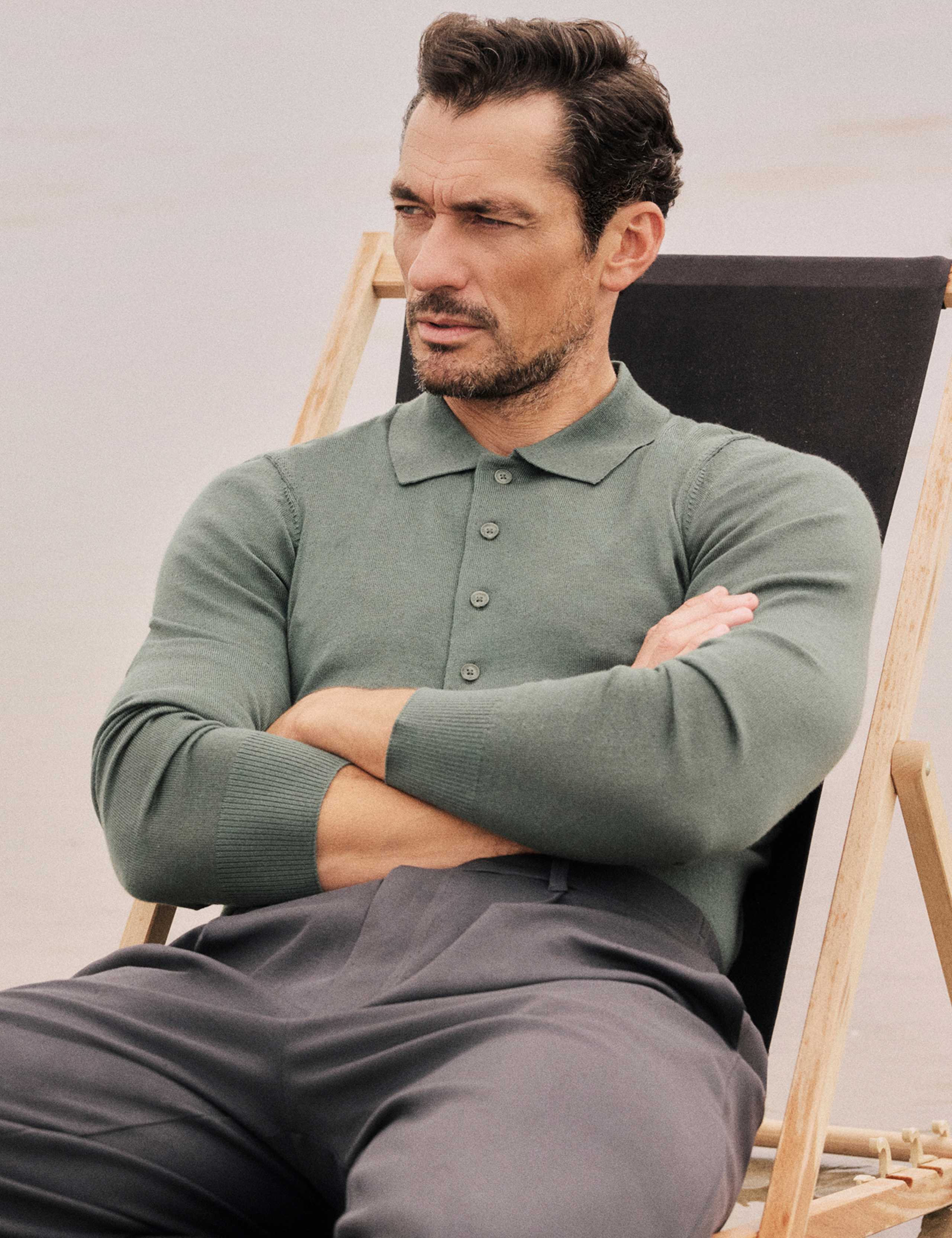 Pure Merino Wool Polo Shirt