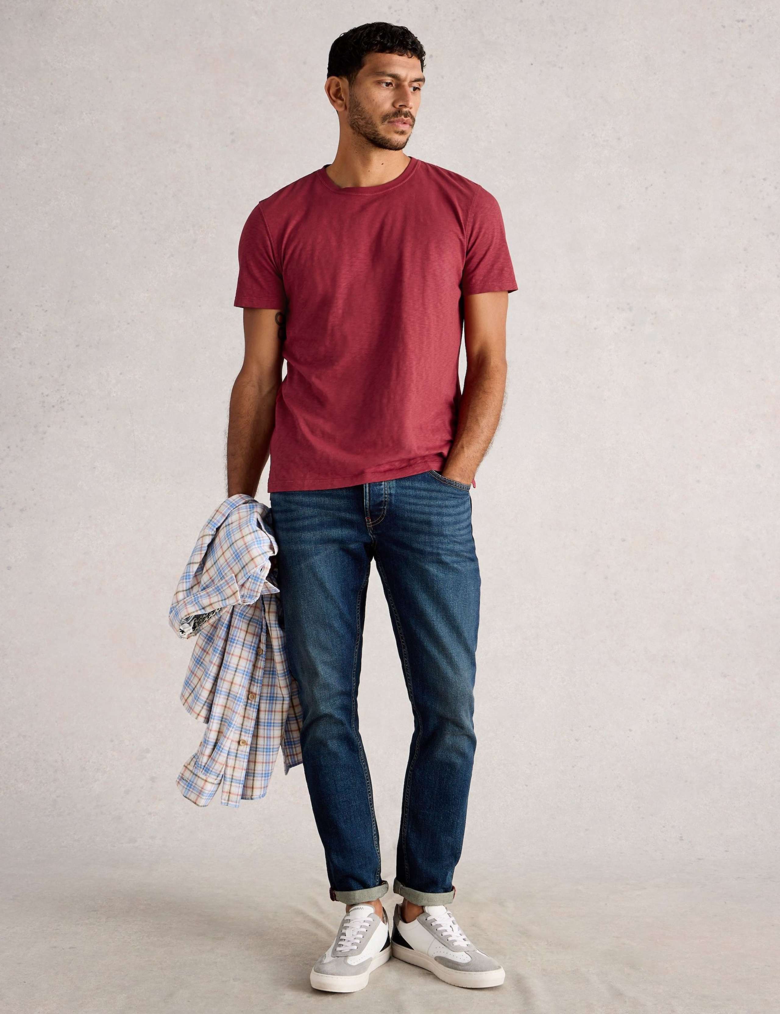 Pure Cotton Crew Neck T-Shirt