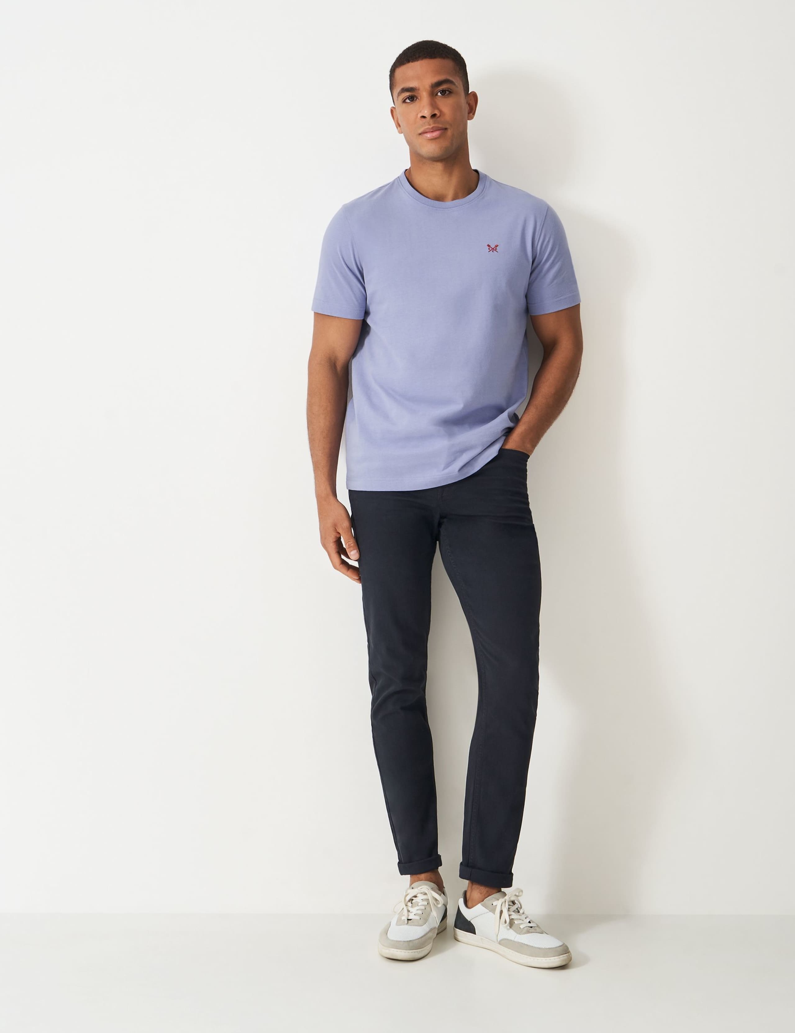 Pure Cotton Crew Neck T-Shirt