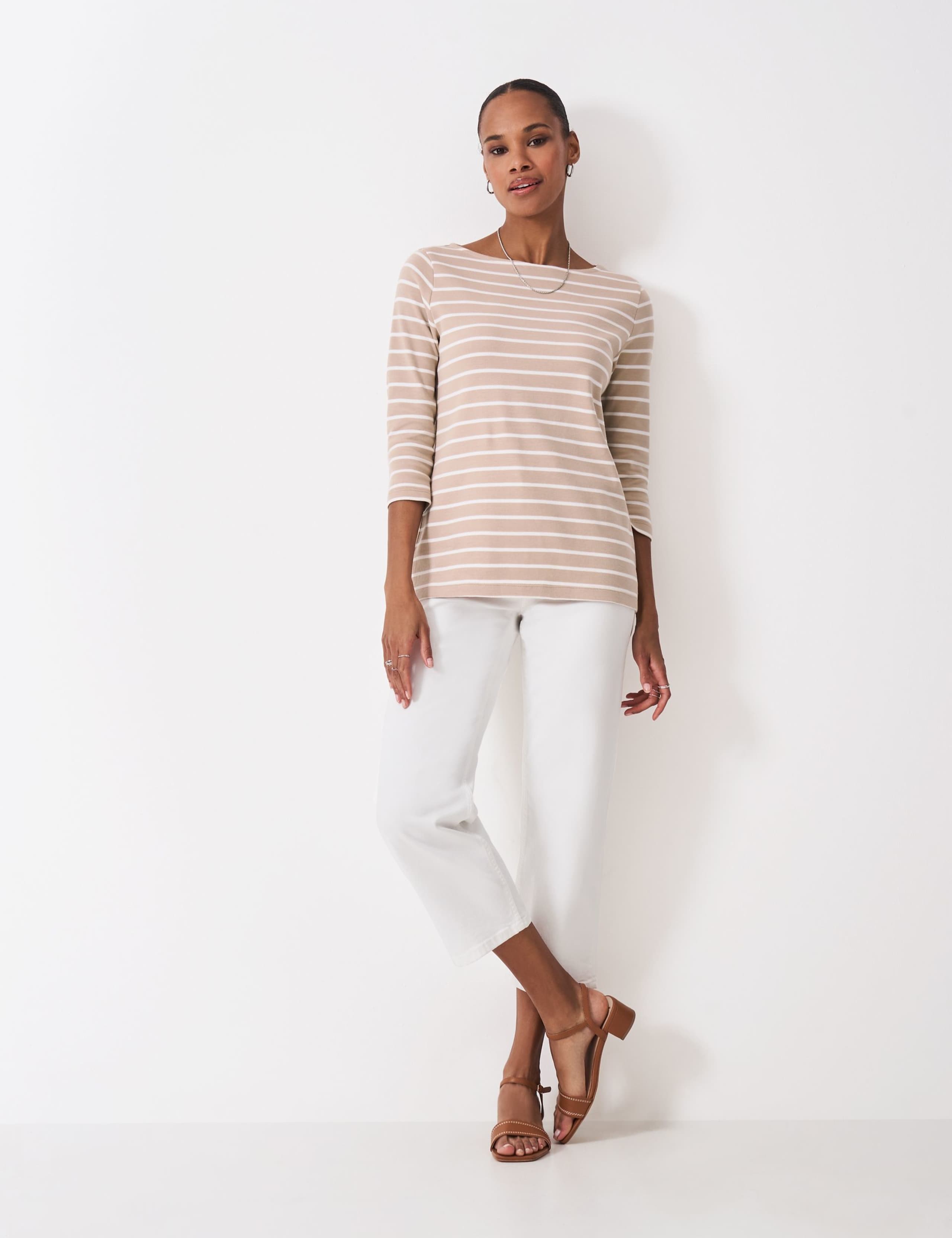 Pure Cotton Striped Top