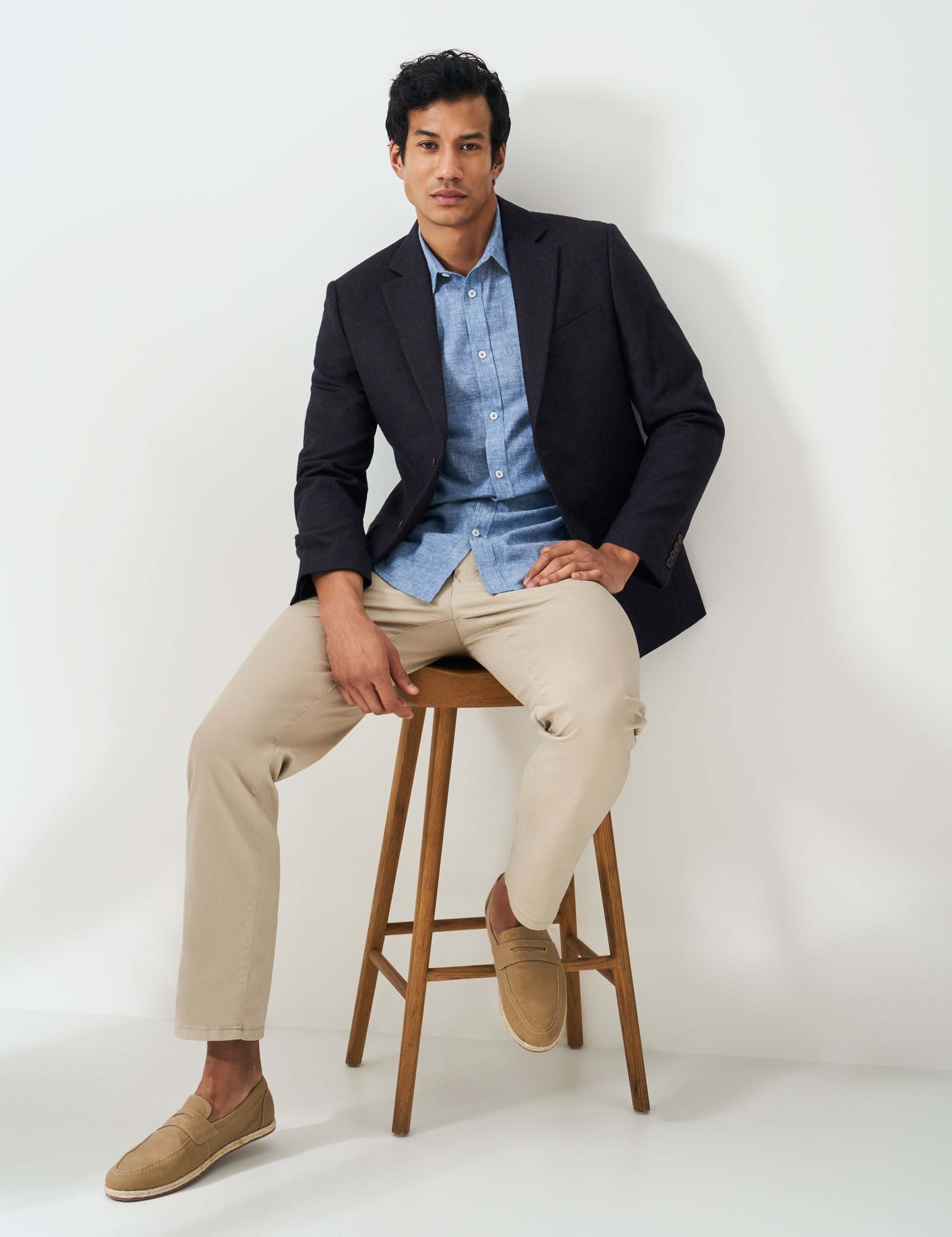 Wool-Blend Blazer